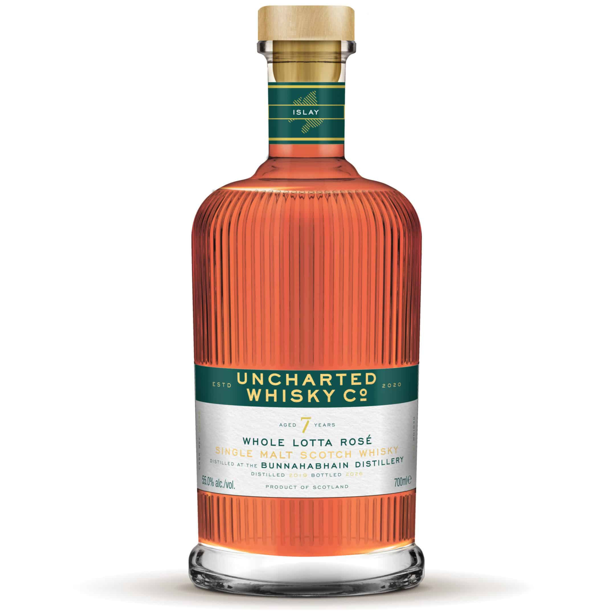 Bunnahabhain (Stoisha) 2019/2026 1st Fill Redwine Whole Lotta Rosé Uncharted Whisky 55% vol.
