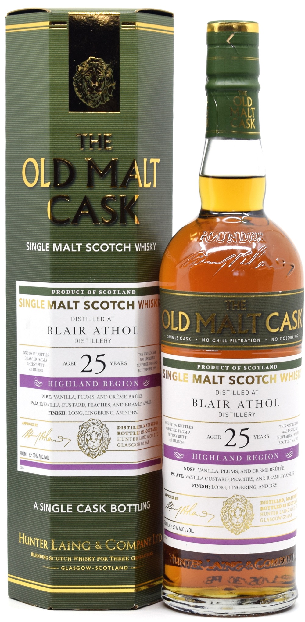 blair_athol_25_hl Blair Athol 25 Jahre 1995/2021 Sherry Cask Hunter Laing Old Malt Cask 50% vol.