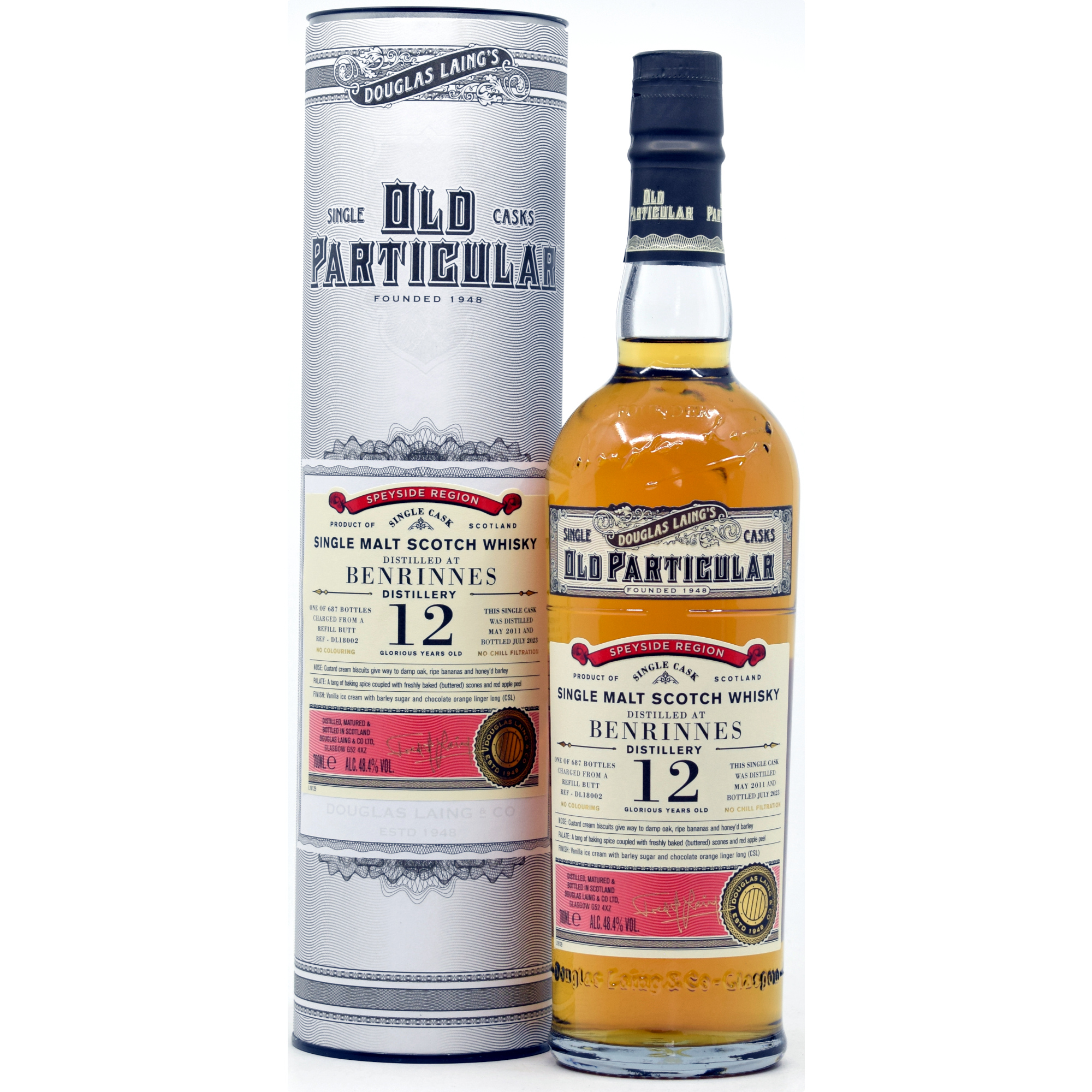Benrinnes 12 Jahre 2011/2023 Sherry Cask Old Particular Douglas Laing 48,4% vol.