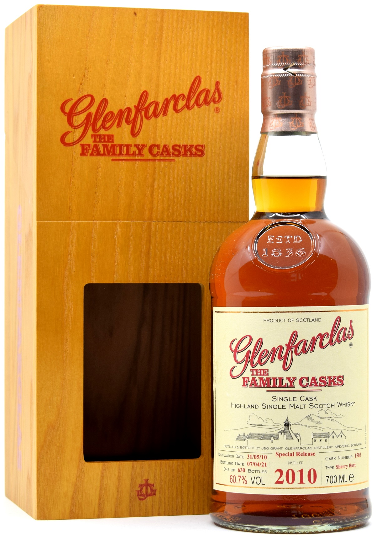 glenfarclas_2010_1503 Glenfarclas 2010/2021 Family Casks Exclusive for Germany #1503 60,7% vol.