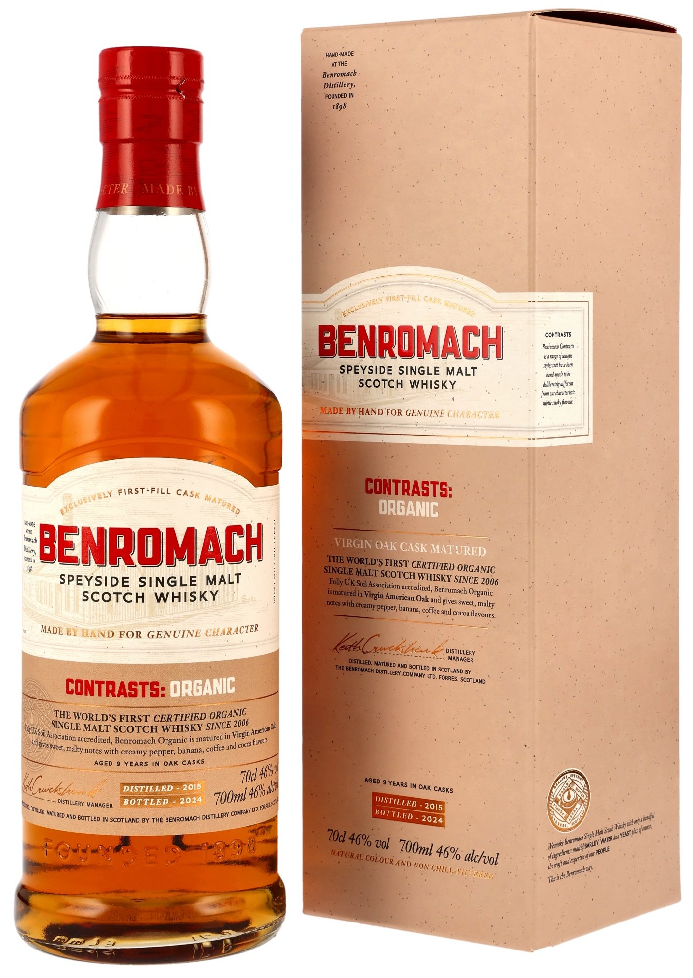 Benromach-Contrasts-Organic Benromach 2015/2024 Contrasts:Organic 46% vol.