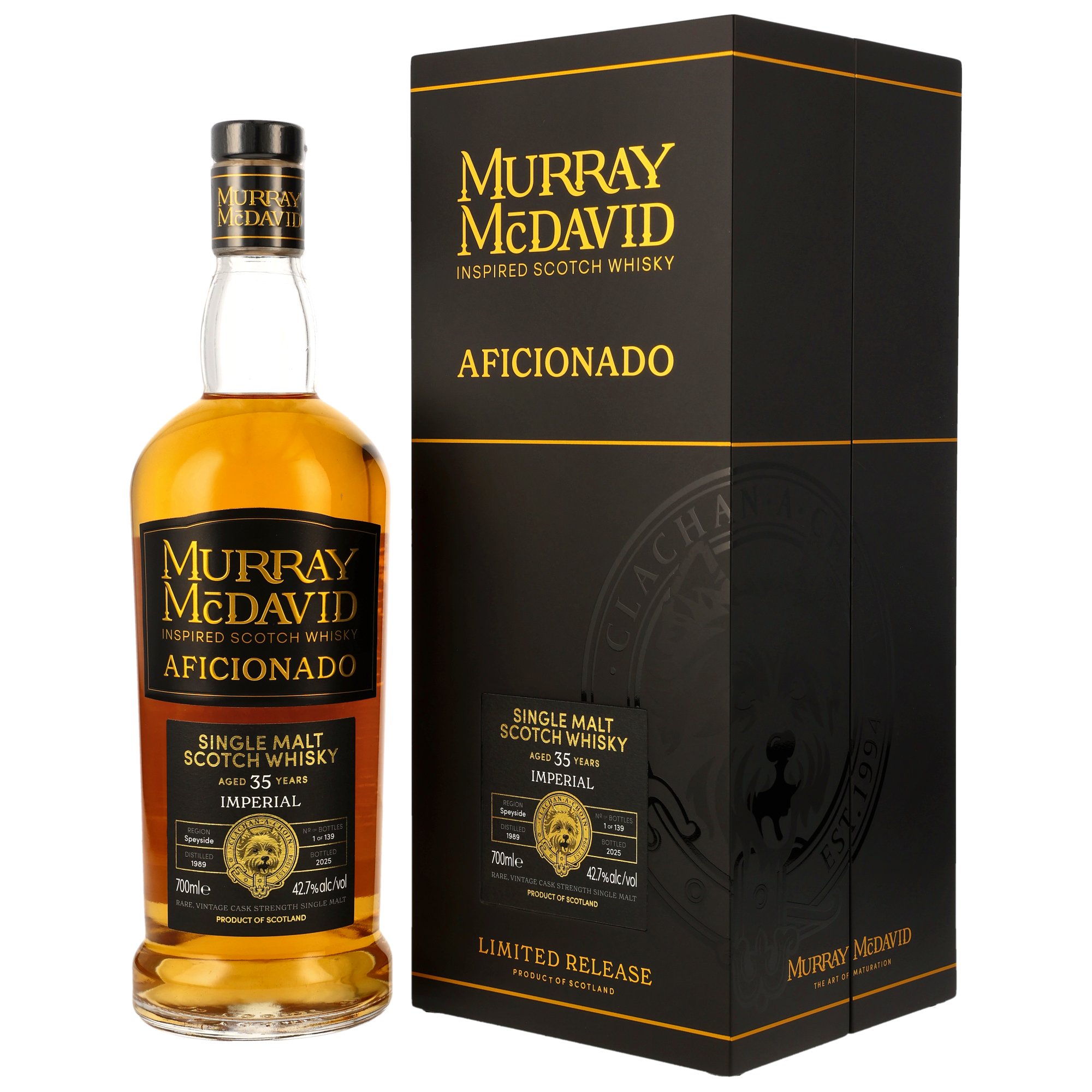 Imperial 35 Jahre 1989/2025 Bourbon Barrel #182 Murray McDavid Aficionado 42,7% vol.
