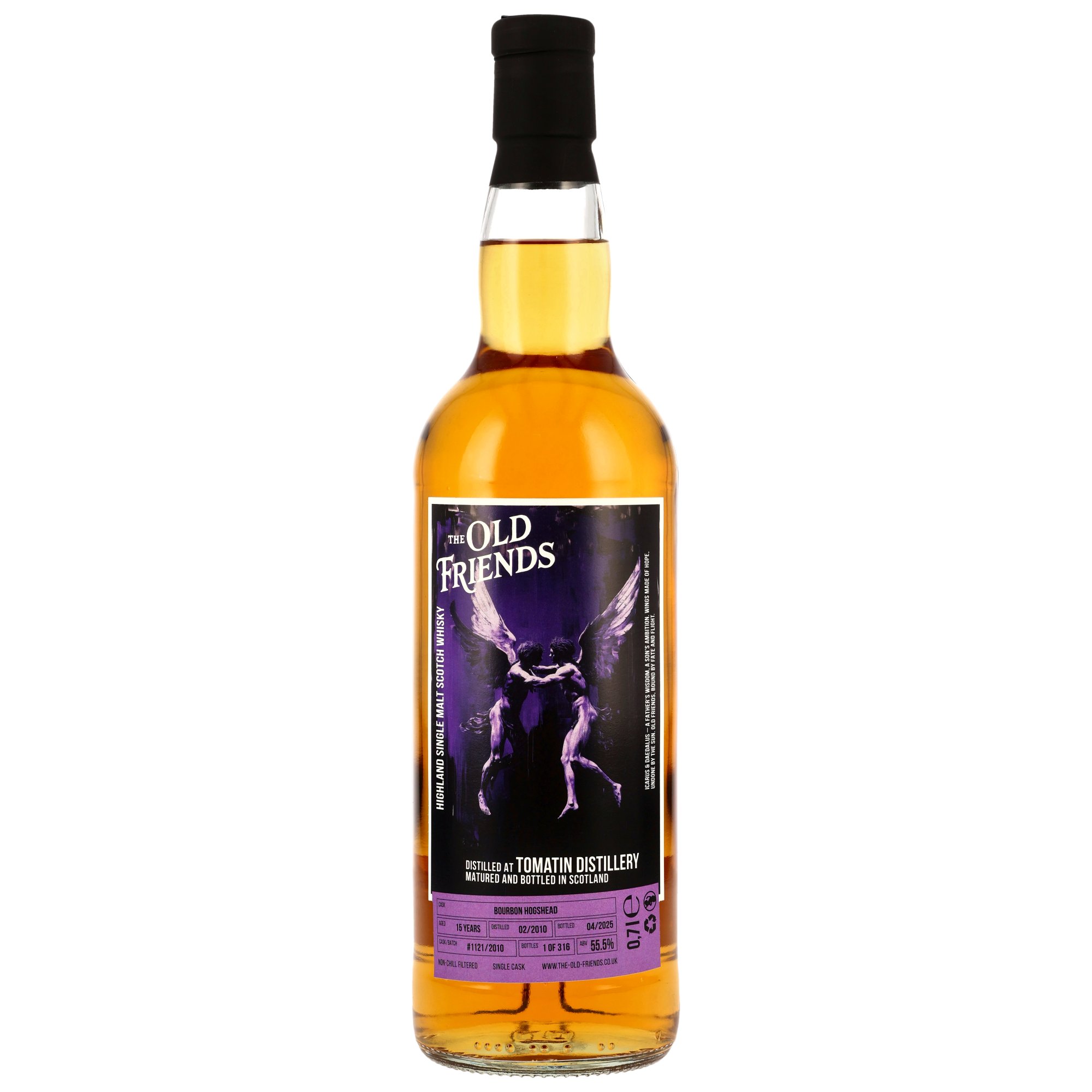 Tomatin 15 Jahre 2010/2025 Bourbon Cask The Old Friends #1121 55,5% vol.