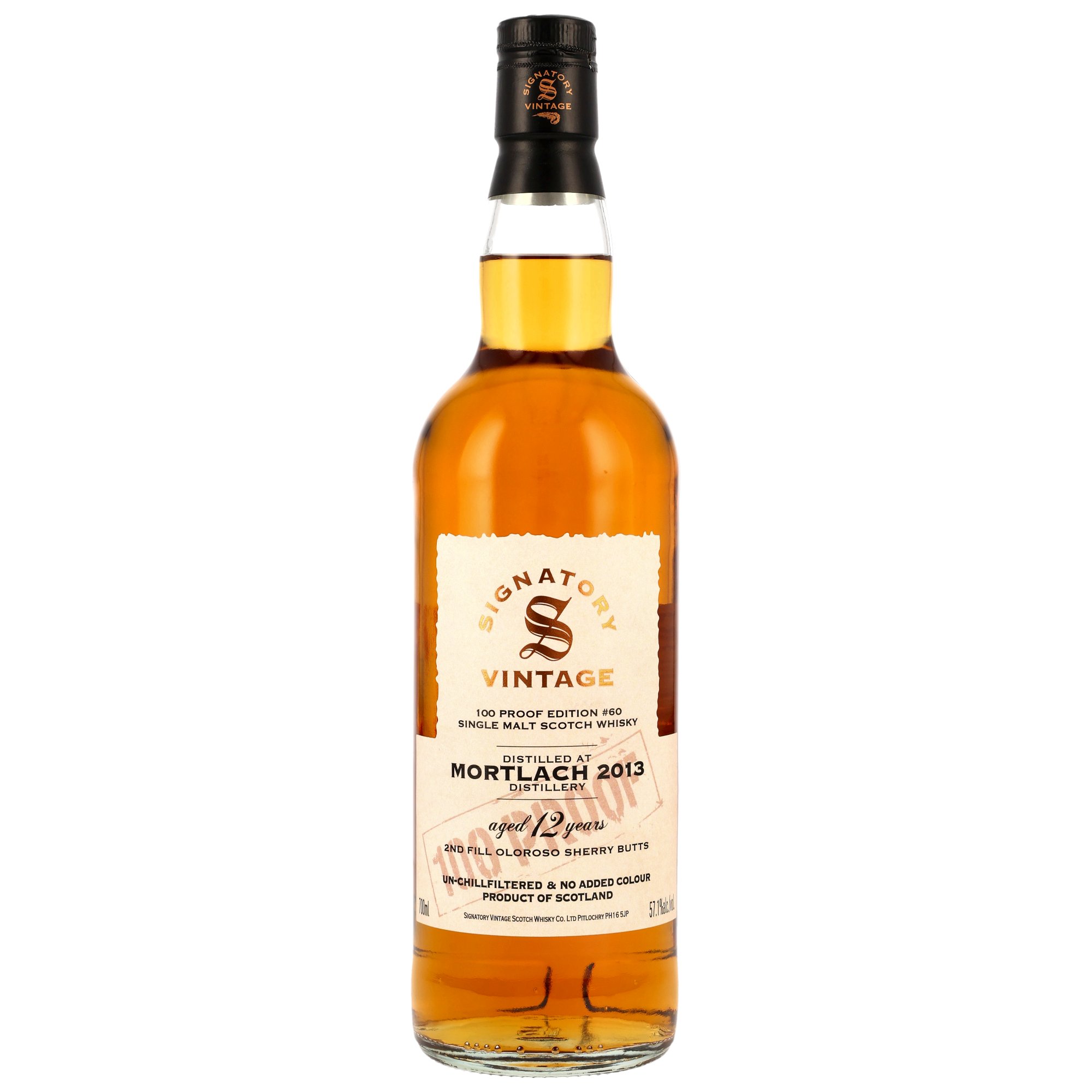 Mortlach 2013/2025 Oloroso Cask Signatory Vintage 100 Proof #60 57,1% vol.