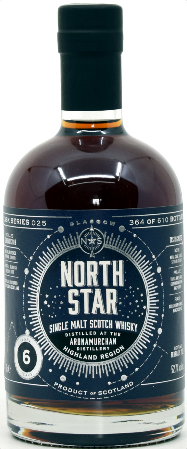ardnamurch_6_nss_025 Ardnamurchan 6 Jahre 2019/2025 1st Fill Sherry North Star Spirits #025 57,2% vol.