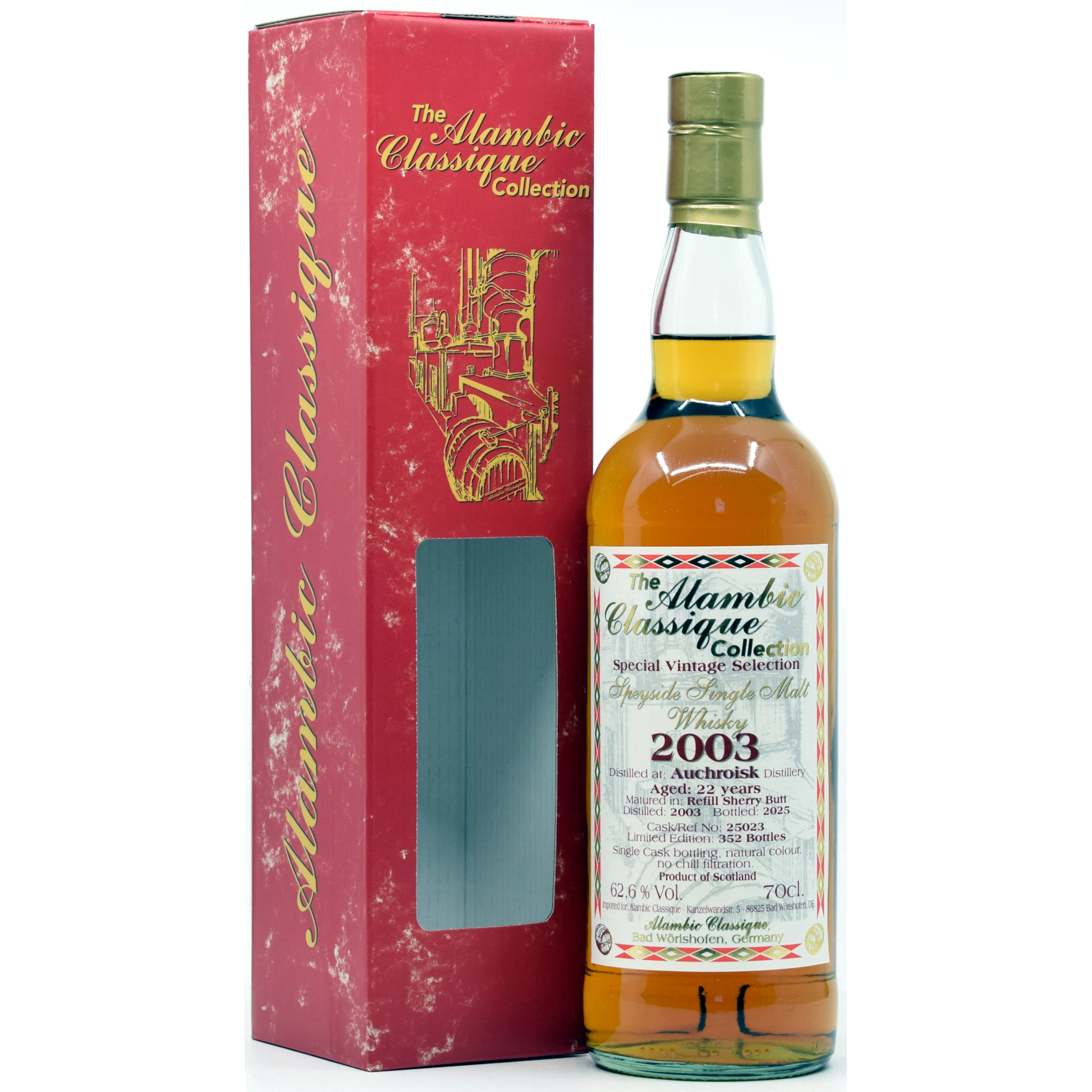 Auchroisk 22 Jahre 2003/2025 Sherry Cask Alambic Classique 62,6% vol.