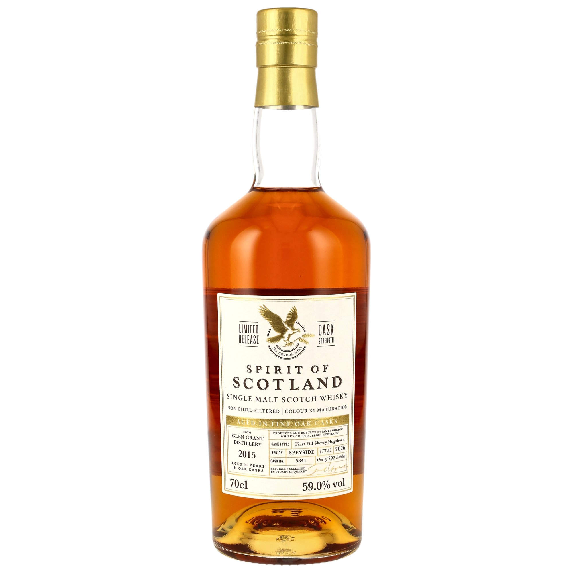Glen Grant 2015/2026 Gordon & MacPhail Spirit of Scotland 1st Fill Sherry #5841 59% vol.