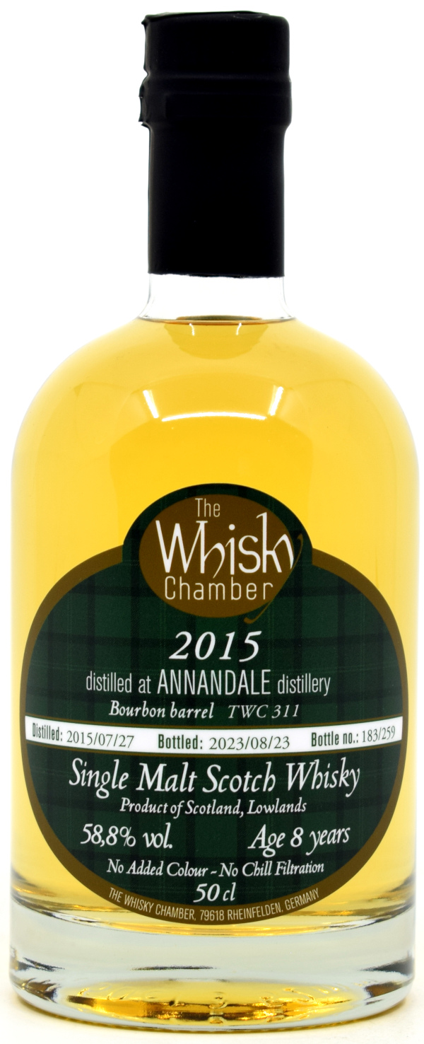 Annandale (peated) 8 Jahre 2015/2023 The Whisky Chamber 58,8% vol.