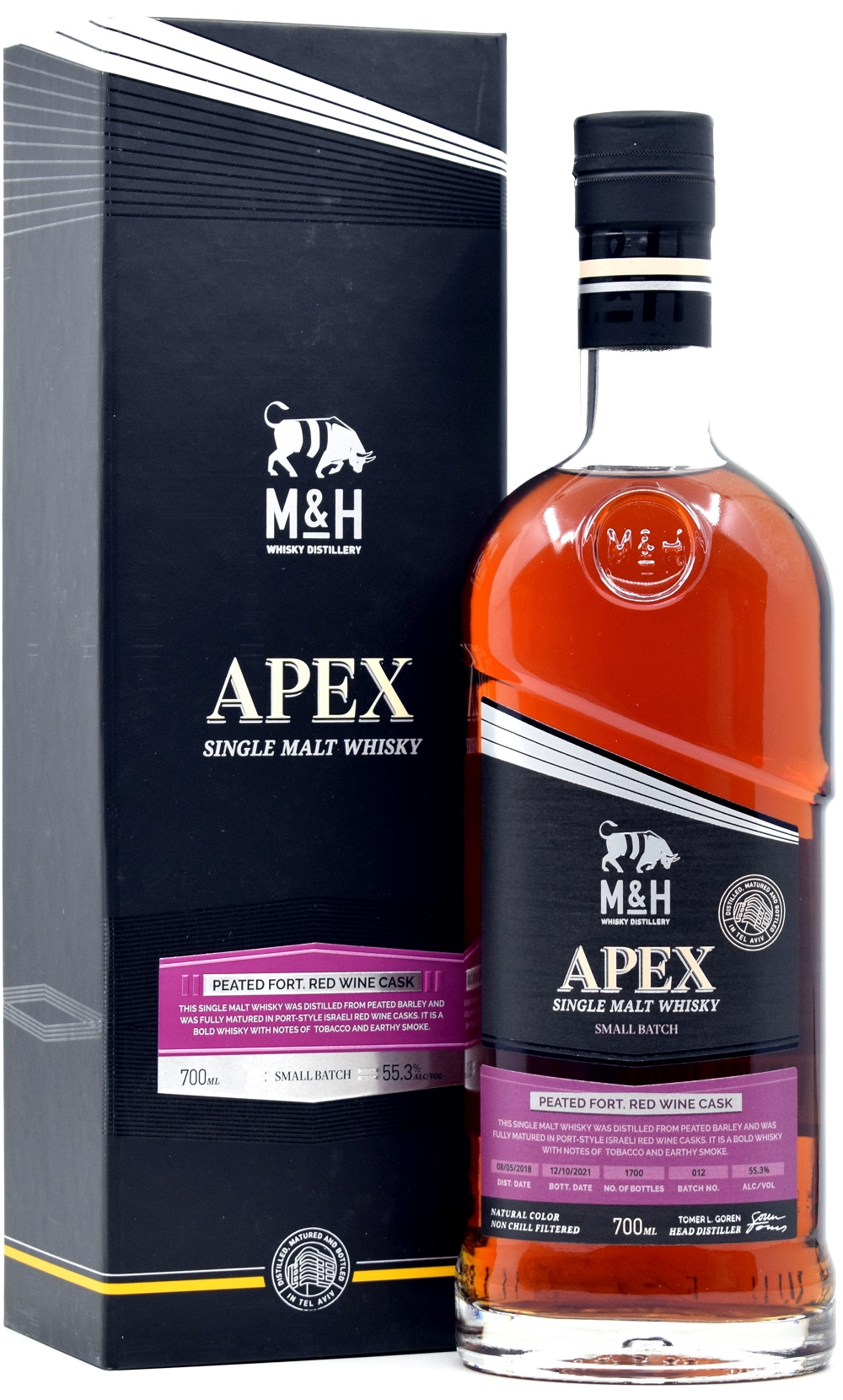 MH_apex_peated_fortified Milk & Honey Apex Peated Fortified Wine Cask 55,3% vol.