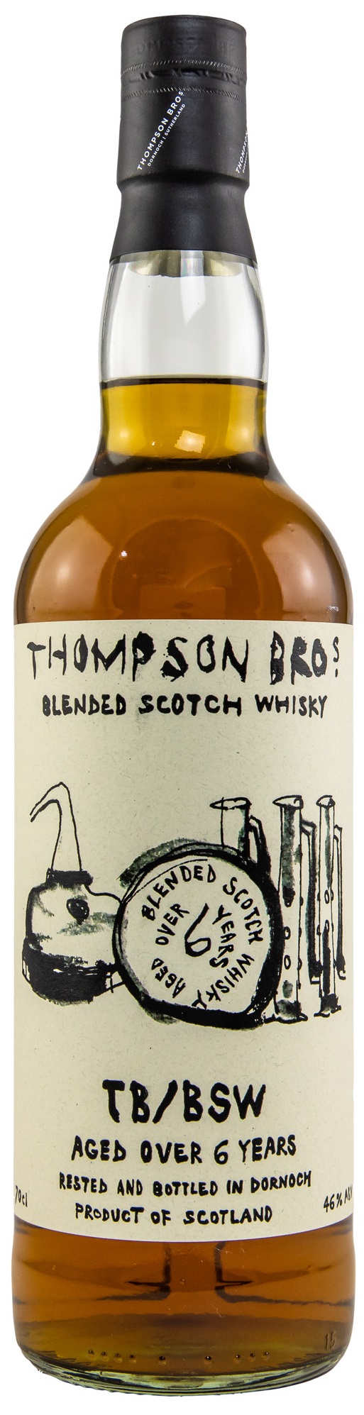 blended_6_pst TB/BSW Blended Scotch Whisky 6 Jahre Sherry Casks Thompson Bros 46% vol.