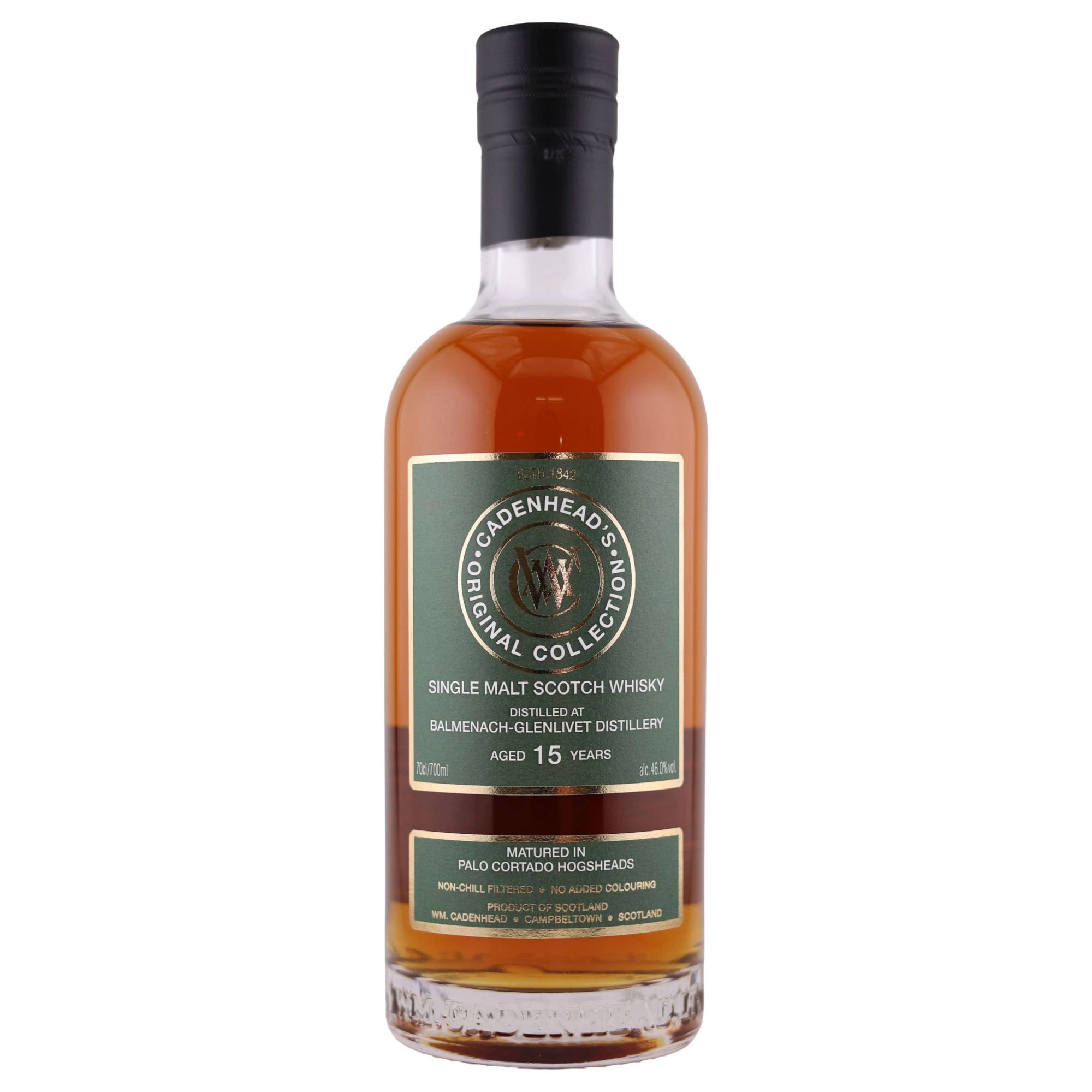 Balmenach 15 Jahre 2011/2026 Palo Cortado Cask Cadenhead's Original Collection 46% vol.