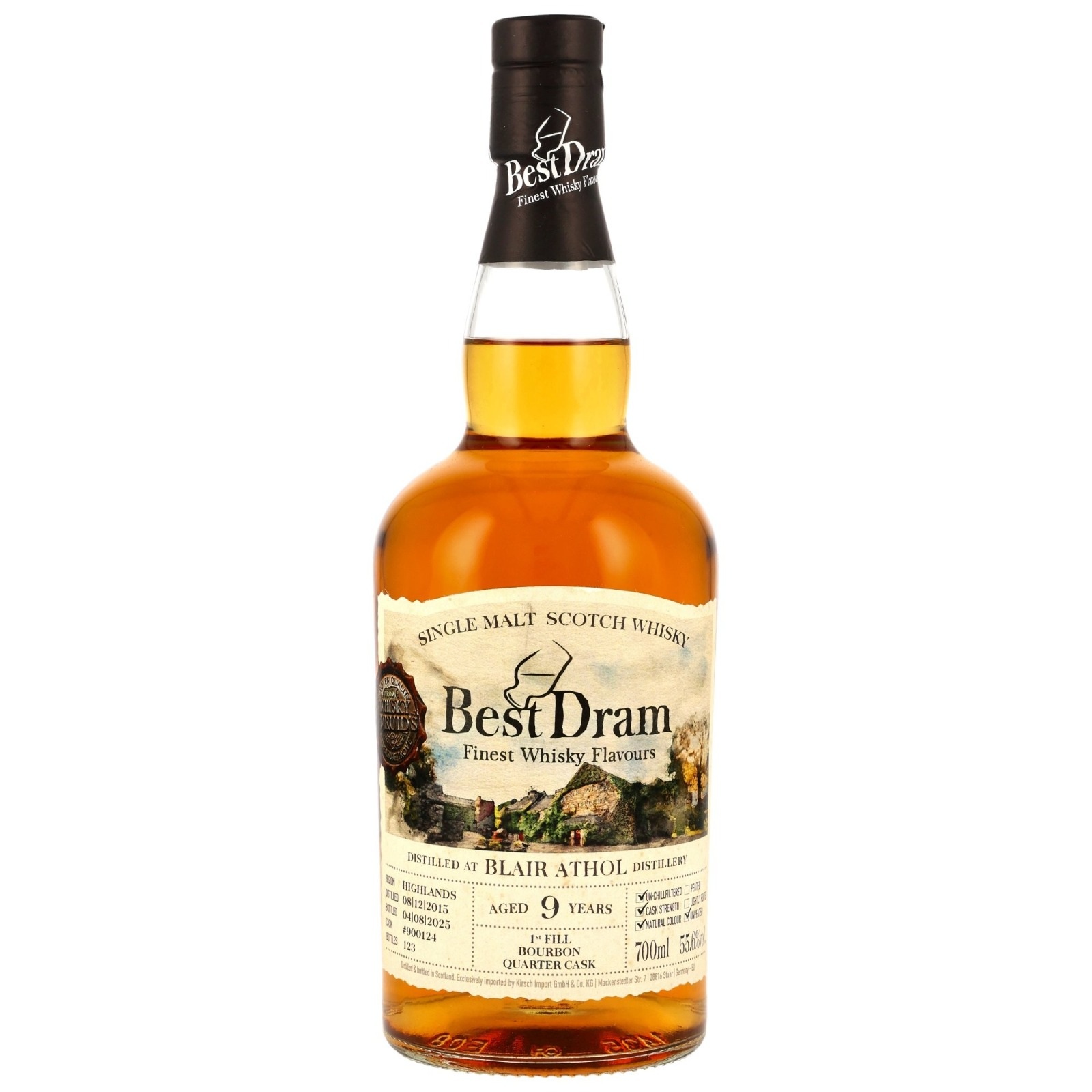 Blair Athol 2015/2025 1st Fill Bourbon Quarter Cask Best Dram 55,6% vol.