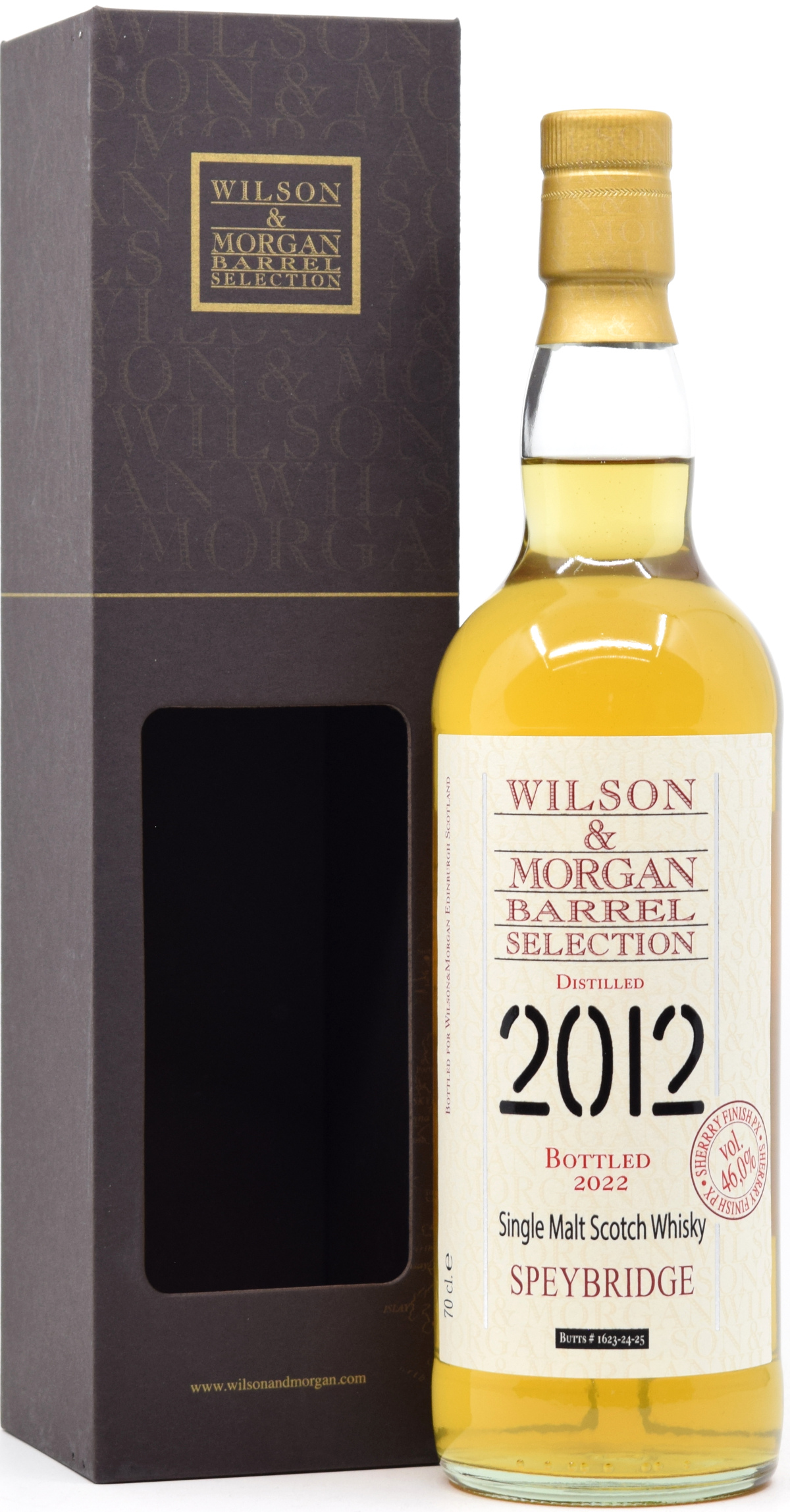 speybridge_2012_WM Speybridge 2012/2022 PX Sherry Cask Wilson & Morgan 46% vol.