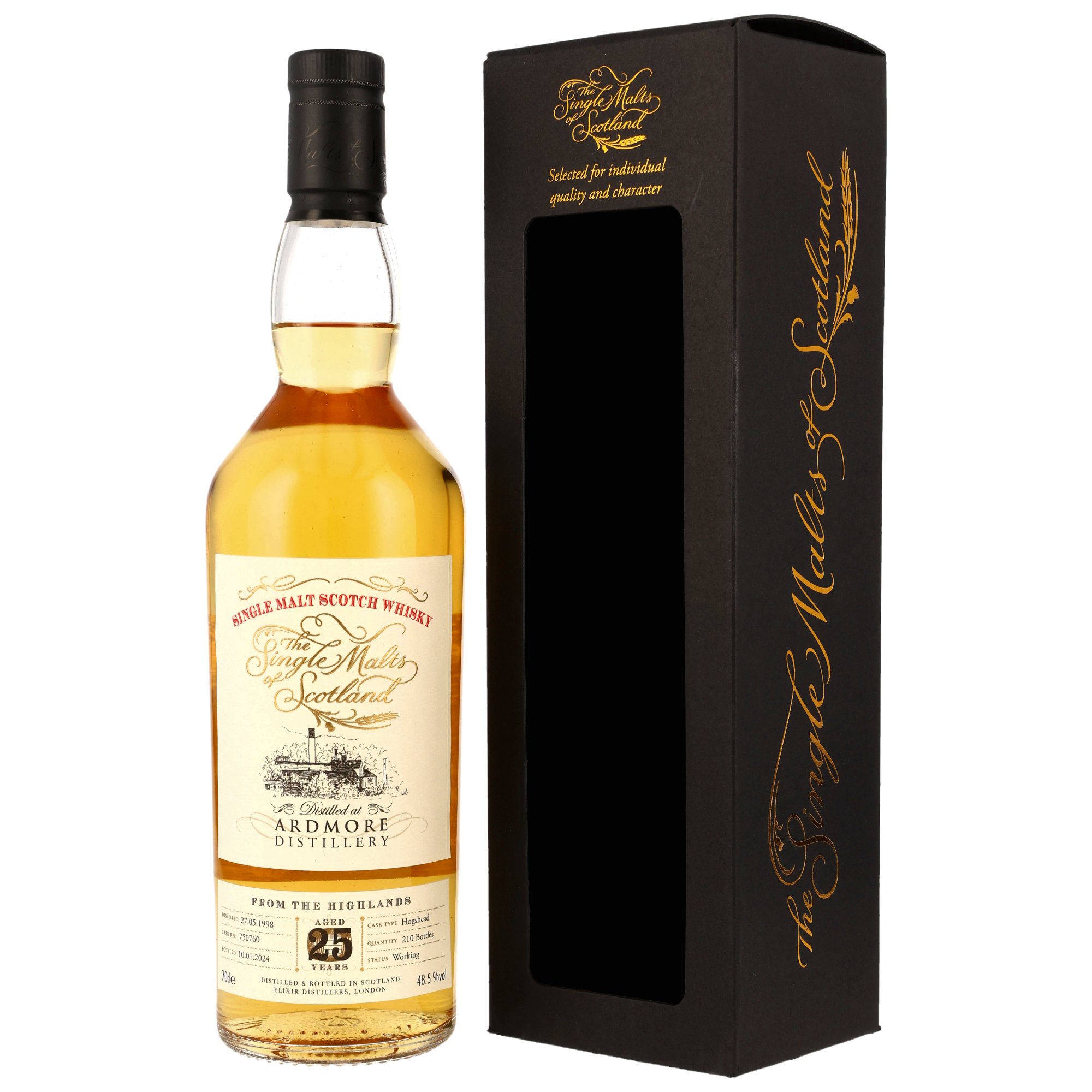 Ardmore 25 Jahre 1998/2024 The Single Malts of Scotland #750760 48,5% vol.