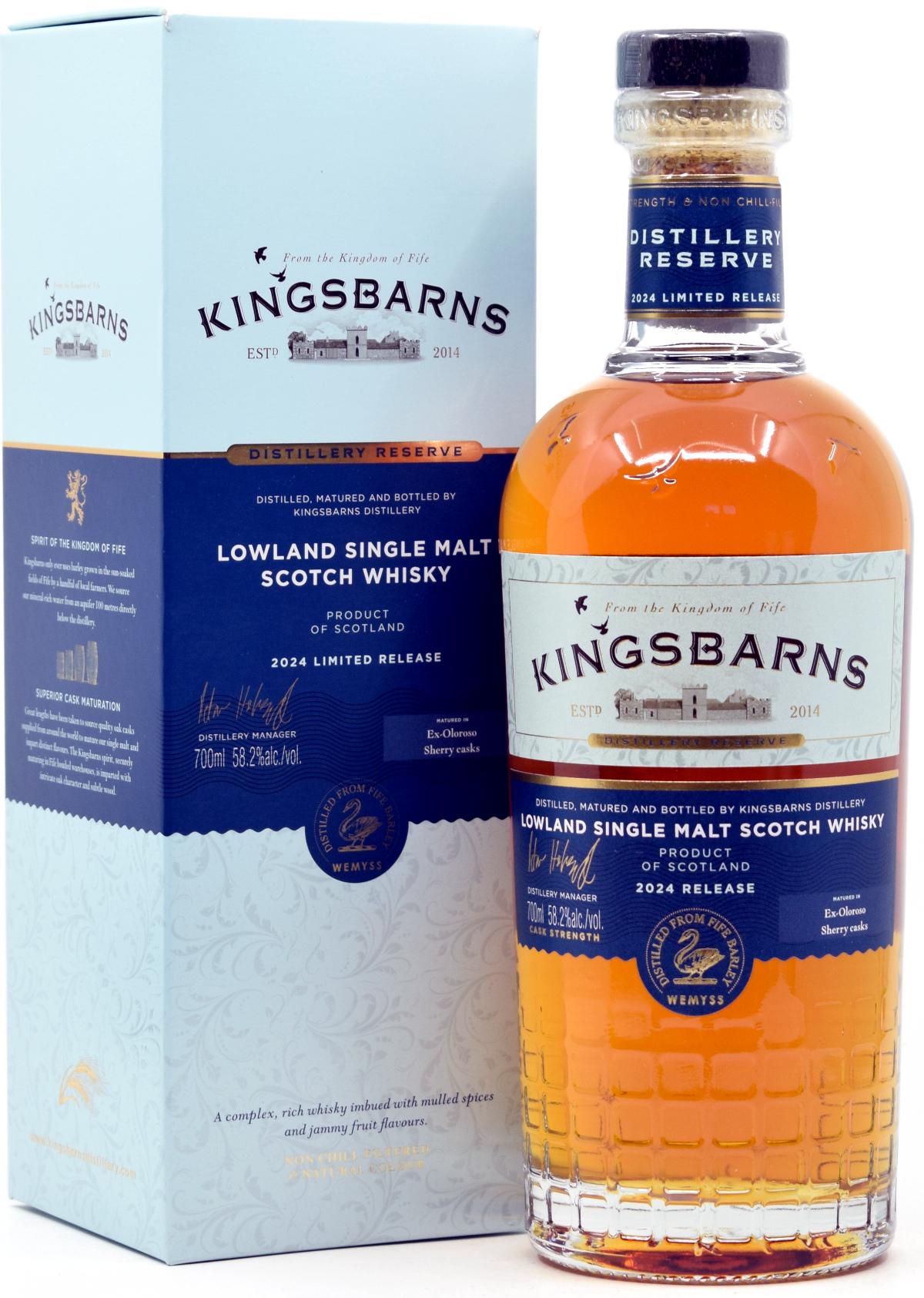 kingsbarns_distillery_2024 Kingsbarns Distillery Reserve 2024 Cask Strength 58,2% vol.