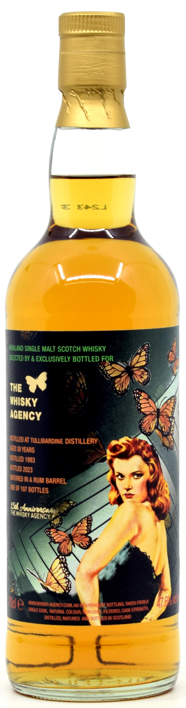 tullibardine_1993_TWA Tullibardine 30 Jahre 1993/2023 Rum Cask The Whisky Agency 47,6% vol.