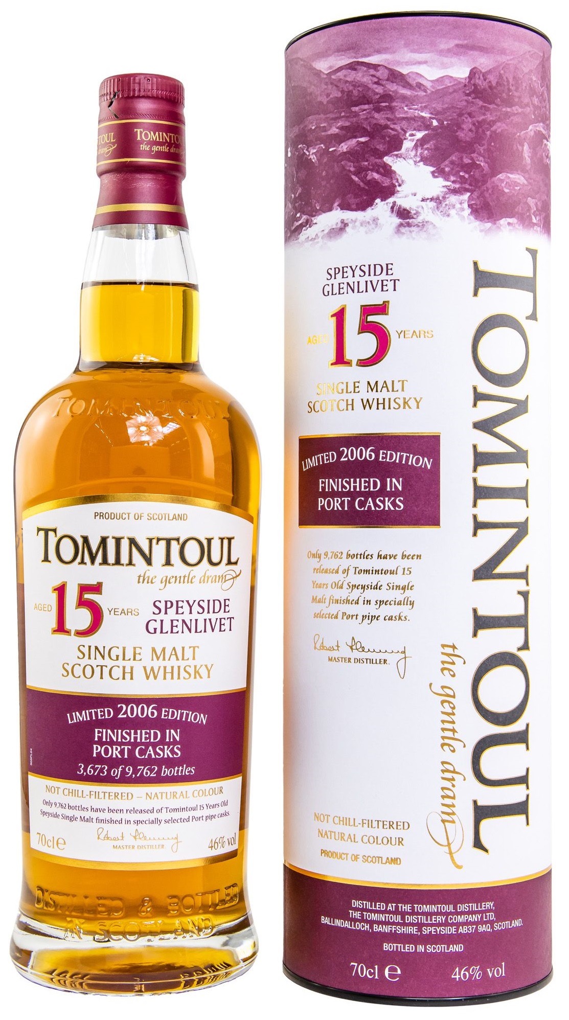 tomintoul_15_port Tomintoul 15 Jahre 2006 Port Cask Finish 46% vol.