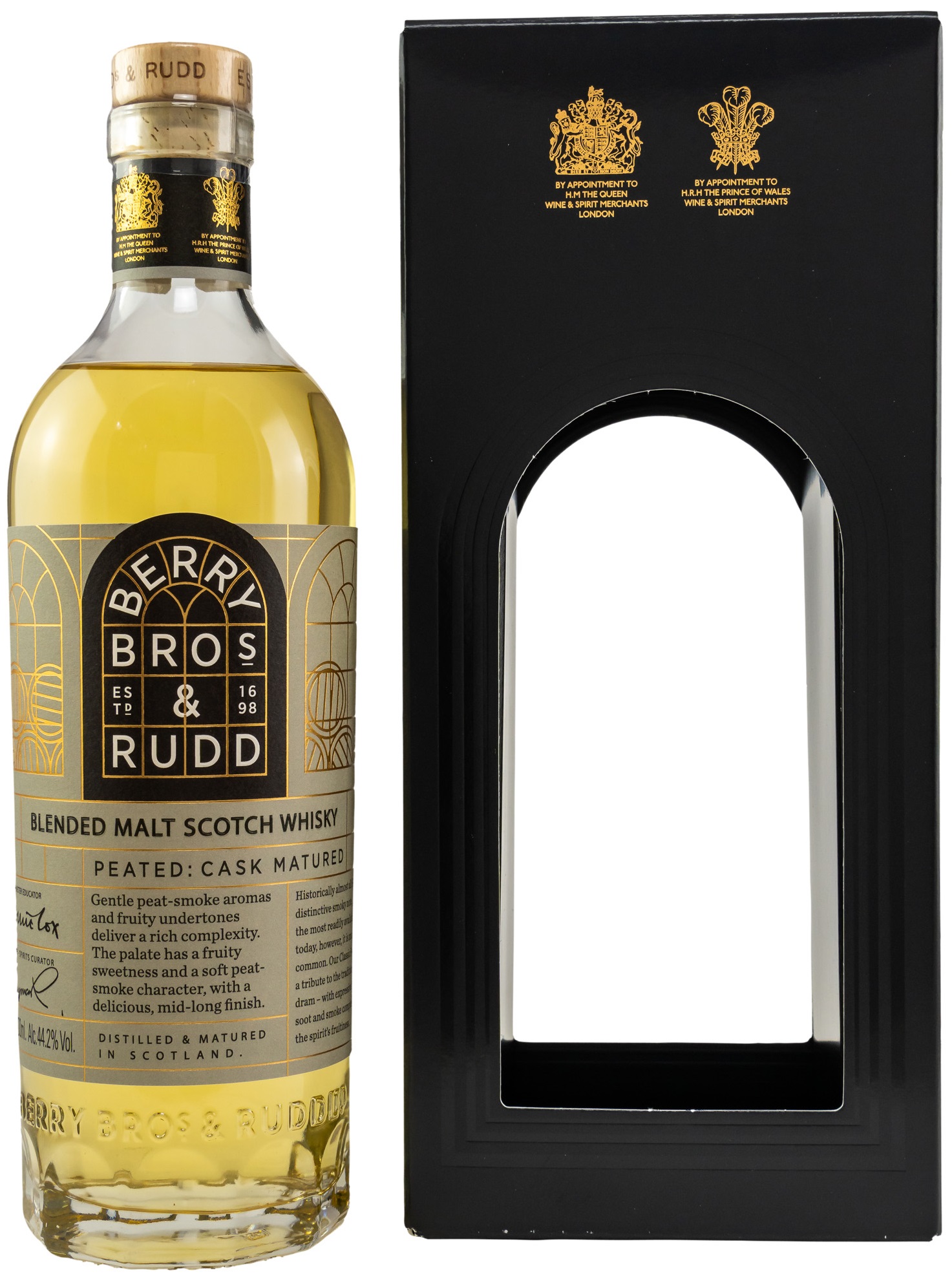 peated_cask_br Peated Cask Blended Malt Berry Bros. & Rudd 44,2% vol. (Neues Design)
