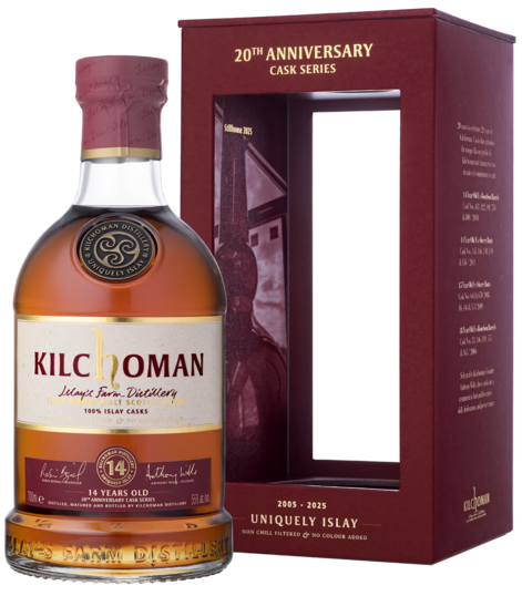 csm_Kilchoman_20th_Anniversary_14yo_100P_Freisteller_Flasche_Gepa_d5483008c4cugoeeD6D58k1 Kilchoman 14 Jahre Sherry Butts 100% Islay 20th Anniversary 55% vol.