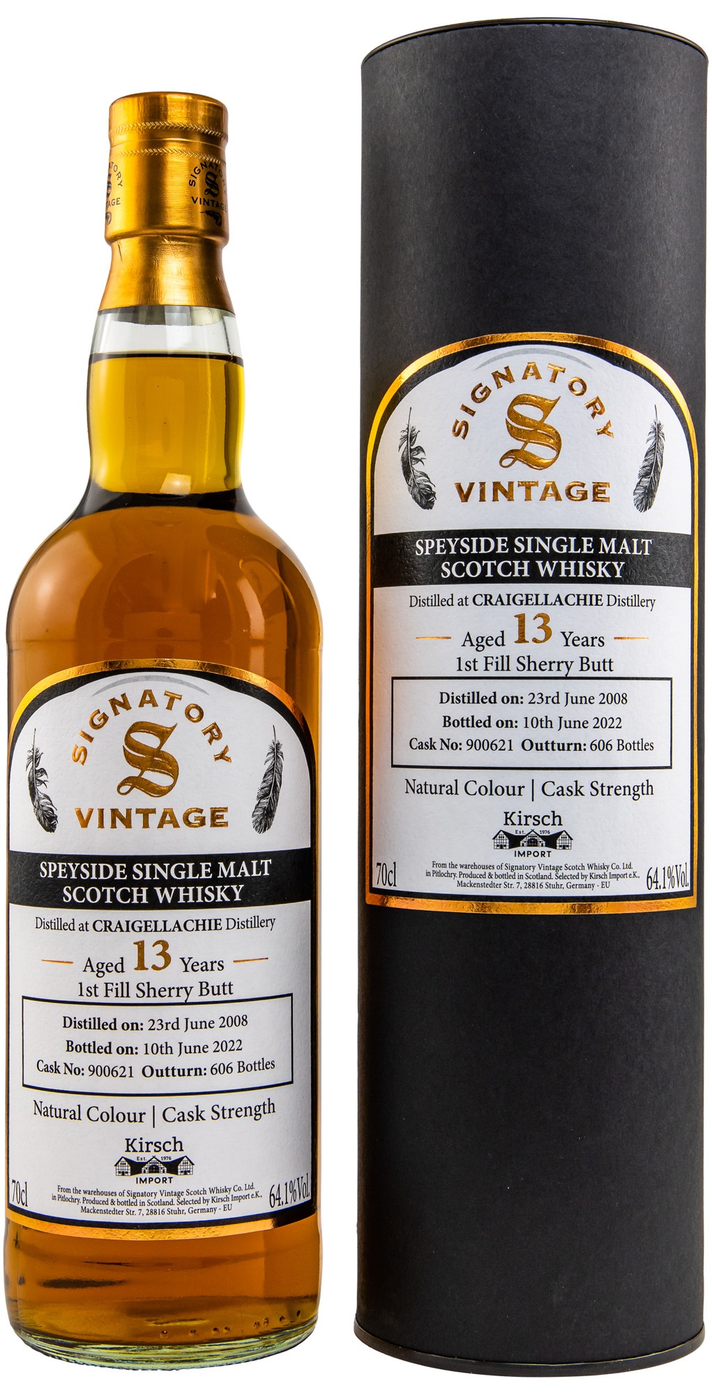 Craigellachie-2008_2022_SV Craigellachie 2008/2022 Sherry Cask Signatory Vintage Cask Strength for Germany #900621 64,1% vol.