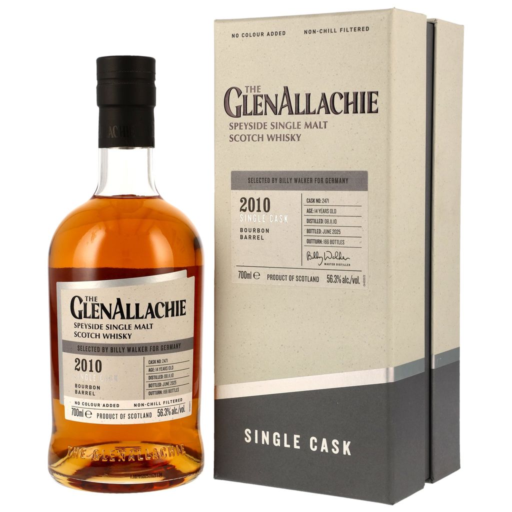 Glenallachie 14 Jahre 2010/2025 Bourbon Barrel Single Cask #2471 56,3% vol.