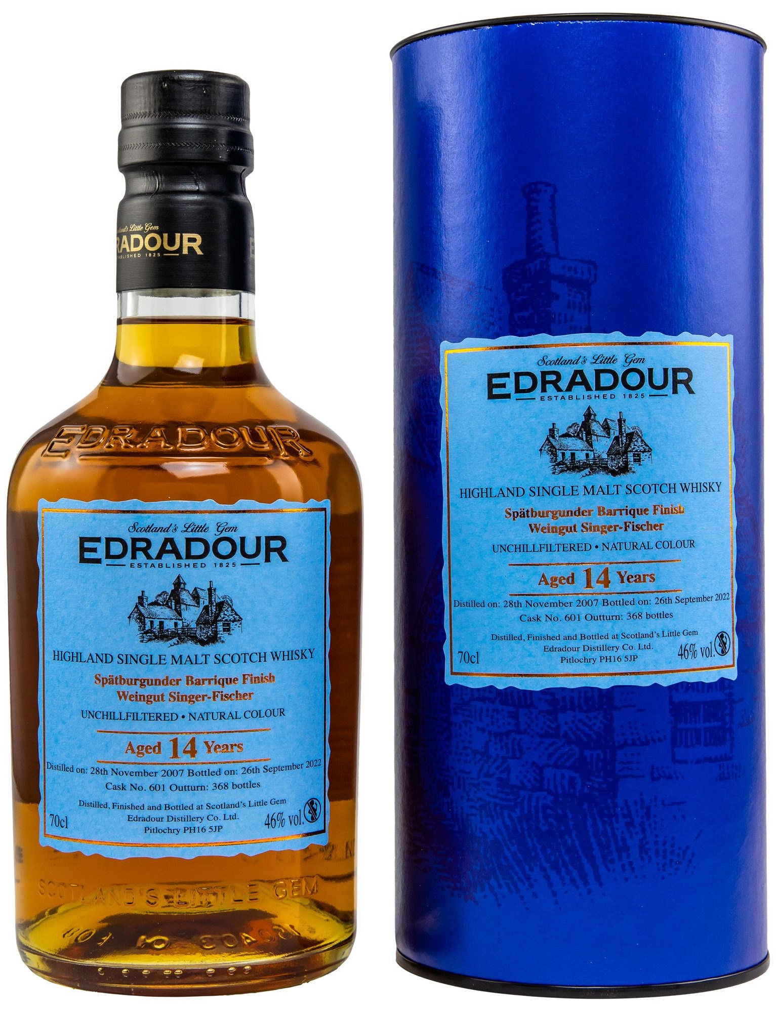 edradour_14_601_460 Edradour 2007/2022 Singer-Fischer Spätburgunder Single Cask #601 46% vol.