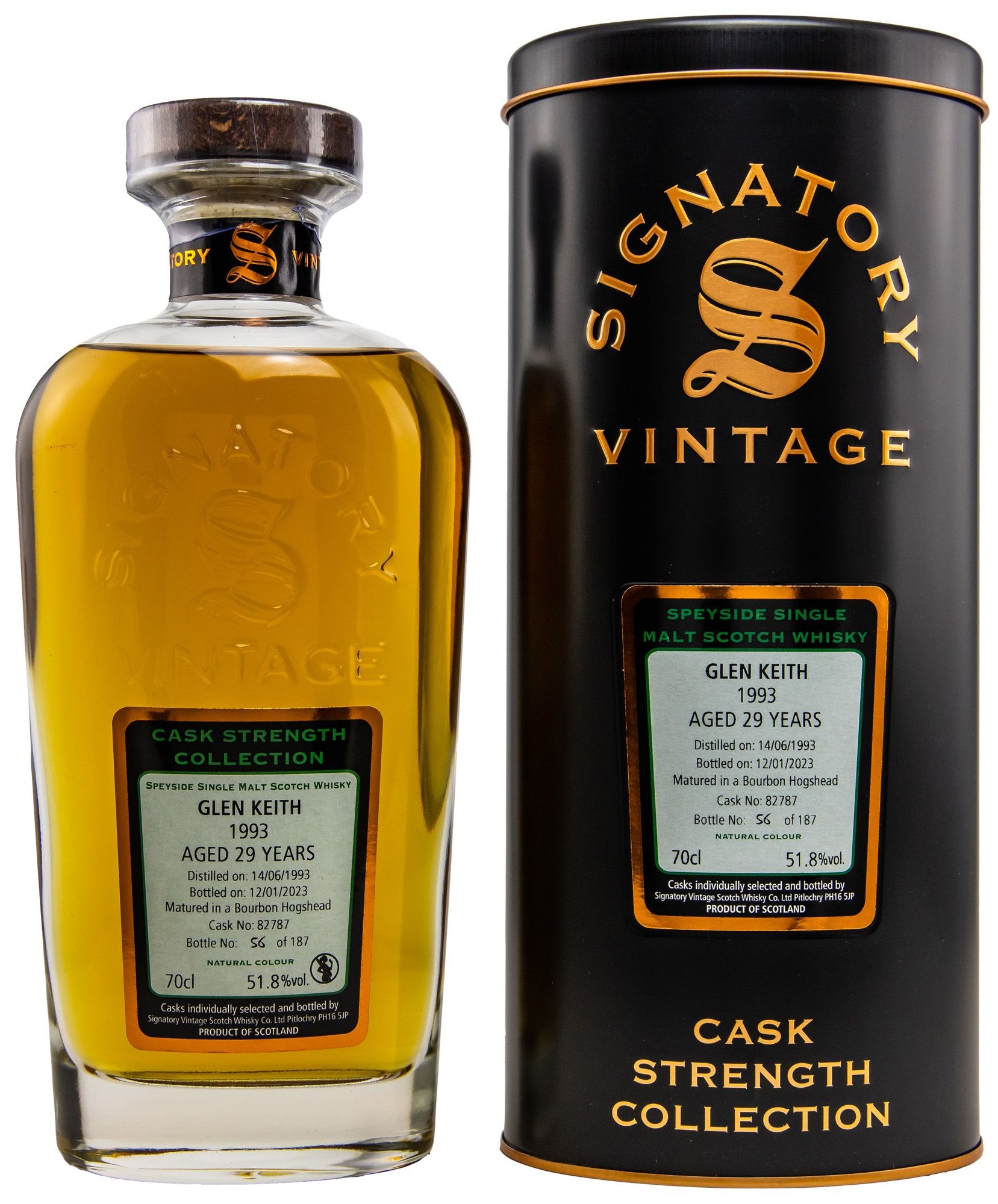 Glen Keith 29 Jahre 1993/2023 Signatory Vintage Cask Strength Collection 51,8% vol.