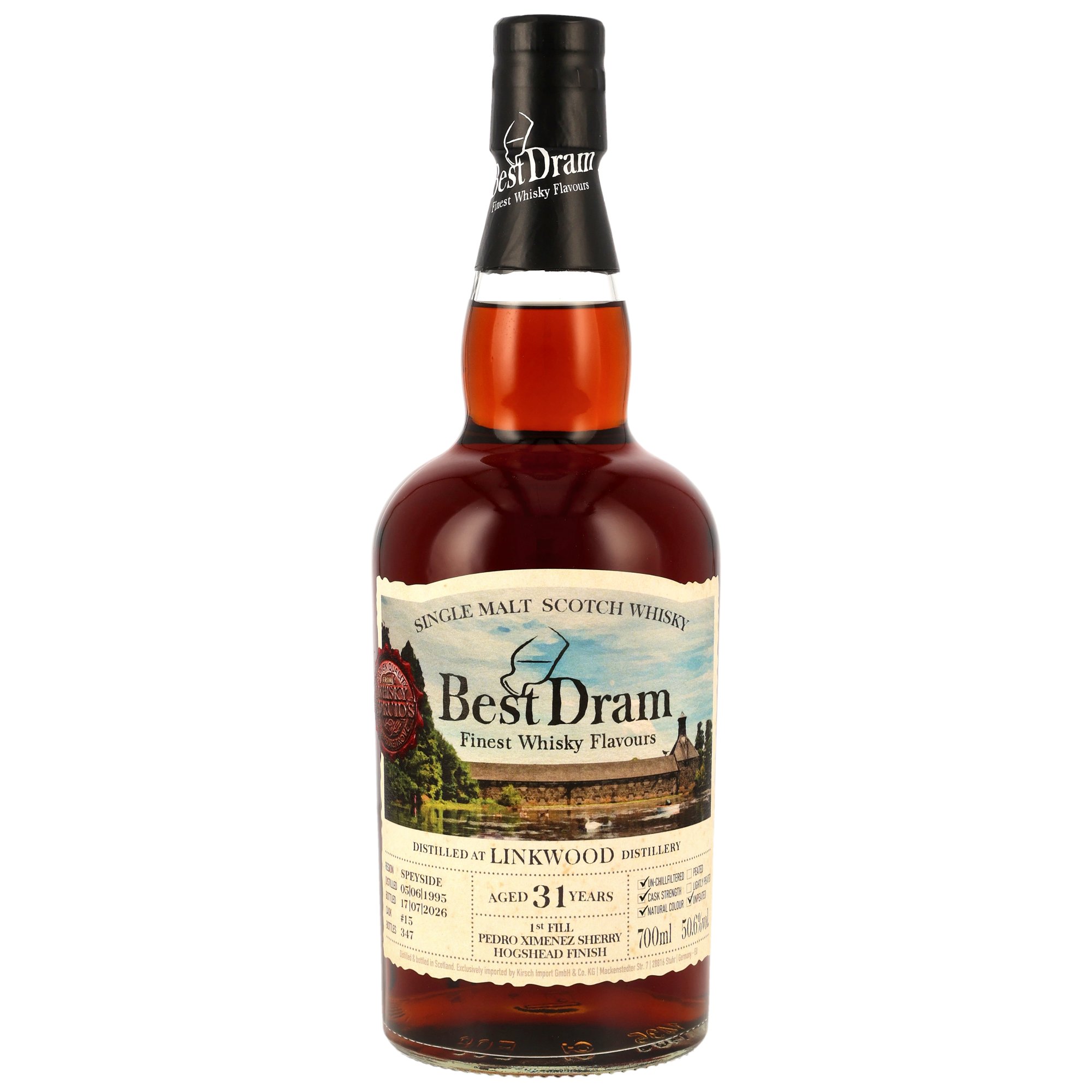 Linkwood 31 Jahre 1995/2026 1st Fill PX Sherry Cask #15 Best Dram 50,6% vol.