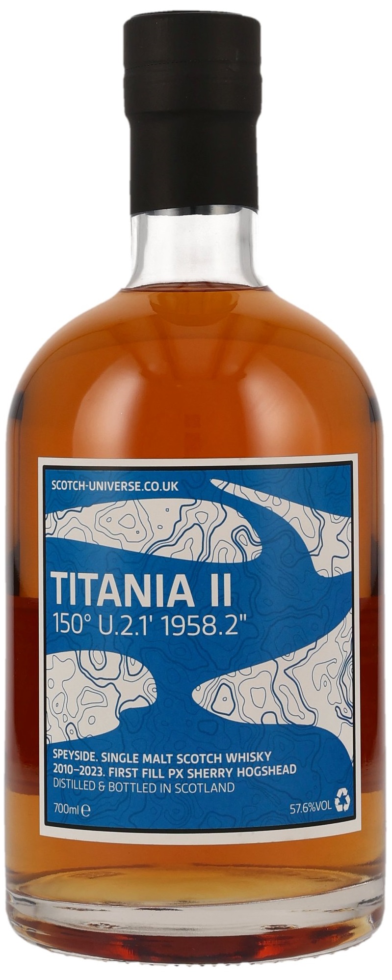 titania_II Titania II 2010/2023 1st Fill PX Sherry Cask Scotch Universe 57,6% vol.