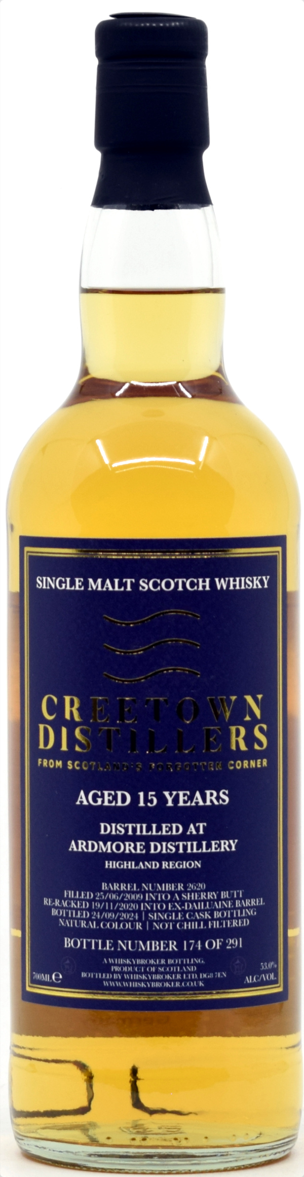 ardmore_15_mbl Ardmore 15 Jahre 2009/2024 Ex-Dailuaine + Sherry Cask Whiskybroker 53% vol.