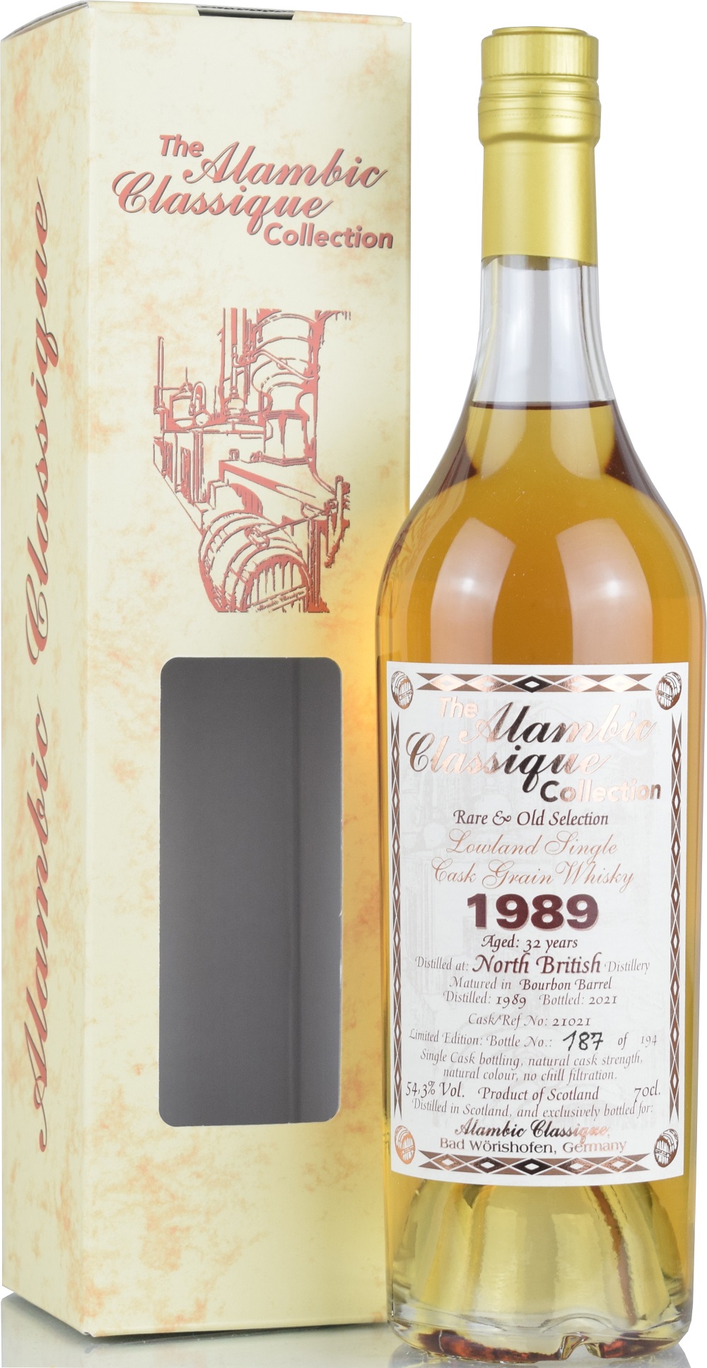 North British 32 Jahre 1989/2021 Alambic Classique 54,3% vol.