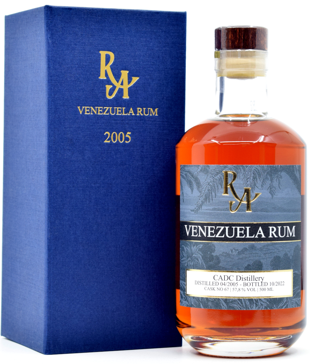 venezuela_2005_RA Venezuela Rum (CADC Distillery) 17 Jahre 2005/2022 Rum Artesanal Single Cask #67 57,8% vol.
