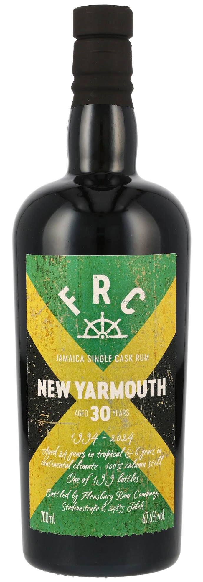 FRC-New-Yarmouth-1994 New Yarmouth 30 Jahre 1994/2024 FRC Jamaica Single Cask Rum 67,6% vol.