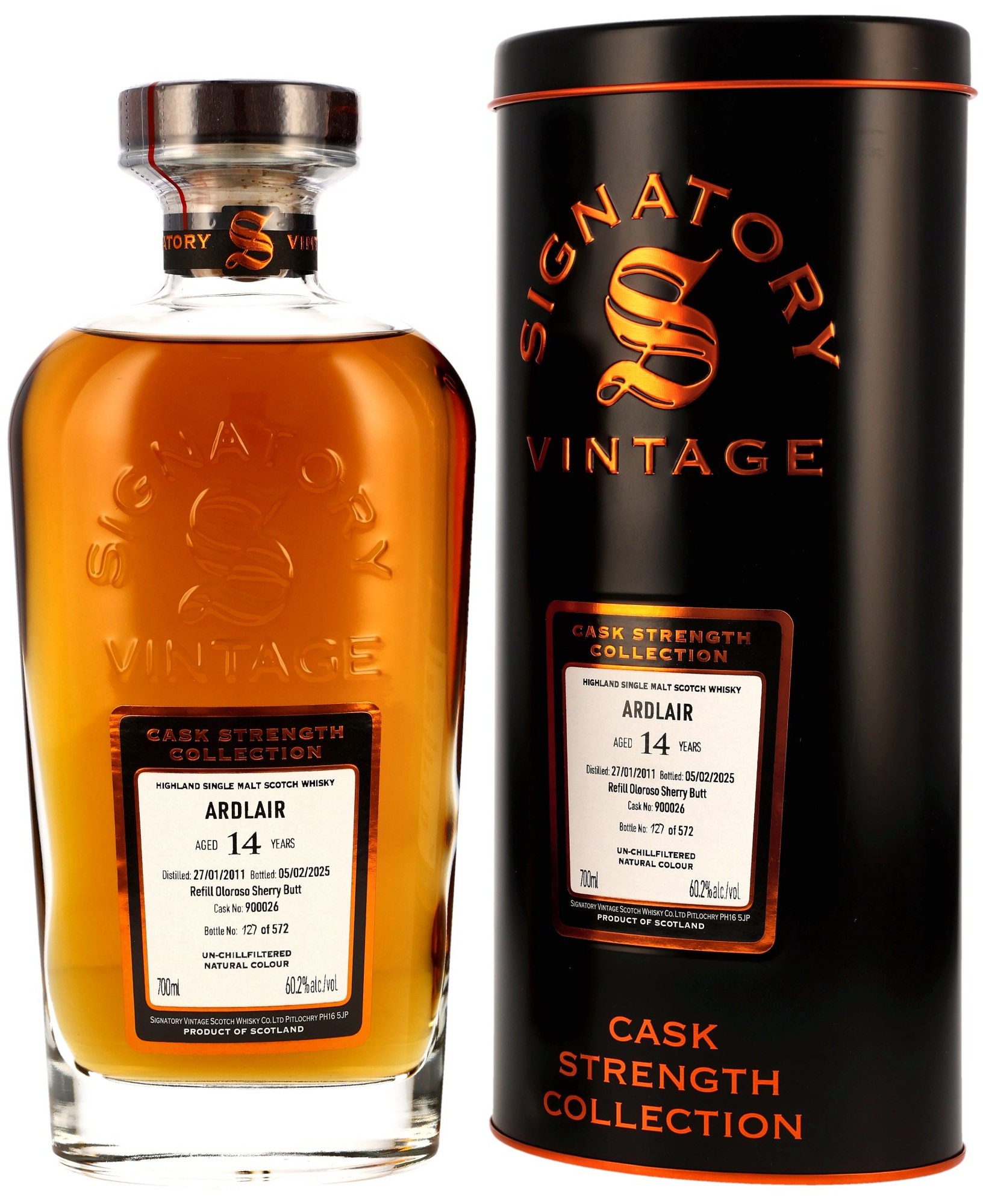 Ardlair-2011-sv Ardlair (Ardmore) 2011/2025 Sherry Cask Signatory Cask Strength Collection #900026 60,2% vol.