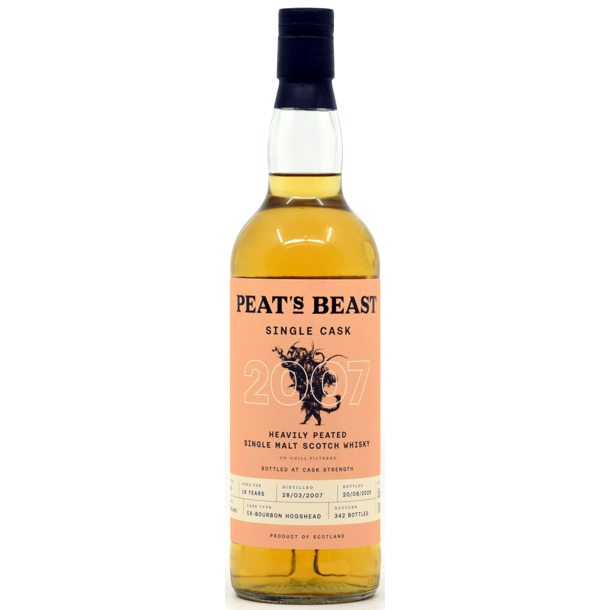 Peat's Beast 18 Jahre 2007/2025 Ex-Bourbon Single Cask #6010 55% vol.