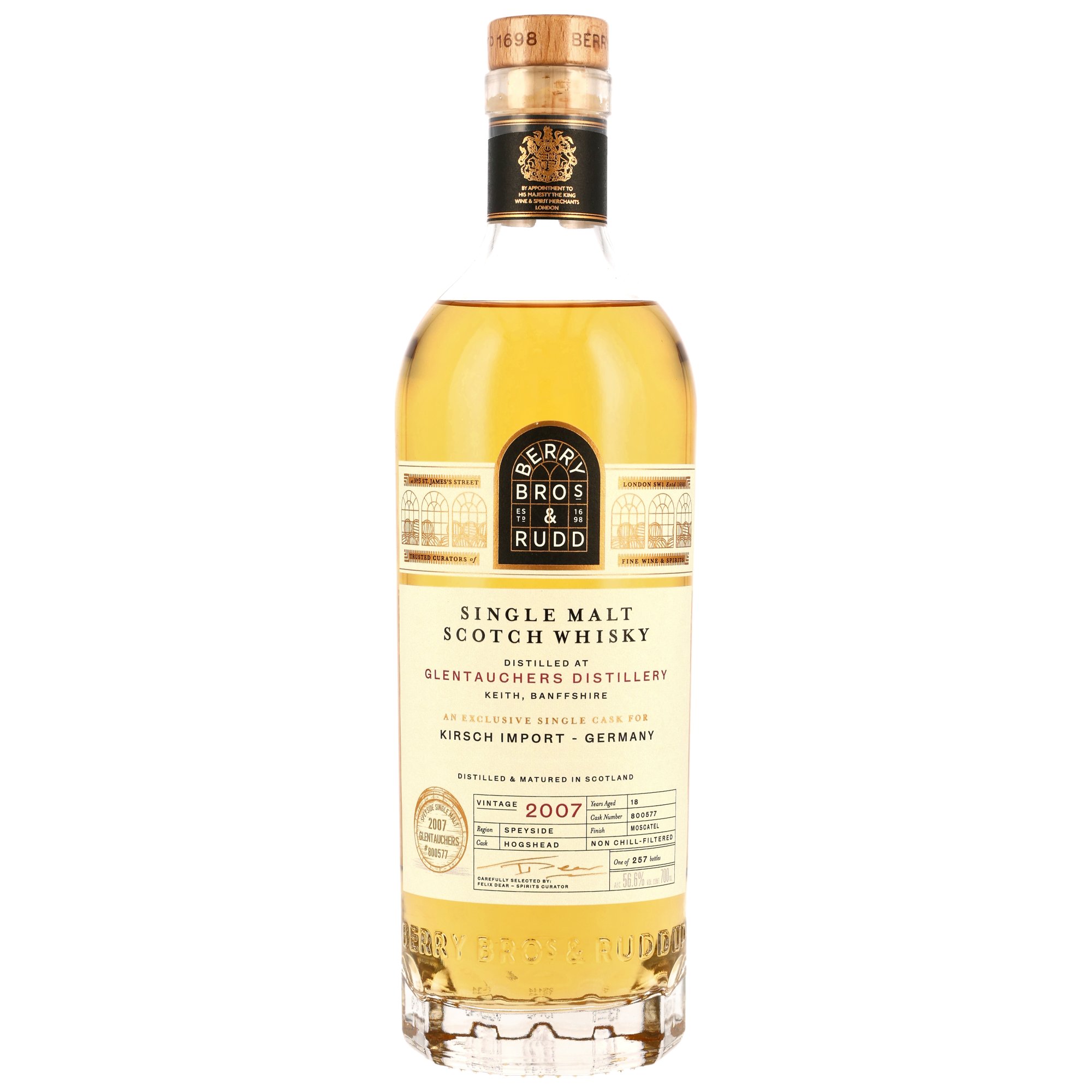 Glentauchers-2007-br Glentauchers 2007/2025 Moscatel Cask Berry Bros. & Rudd #800577 56,6% vol.