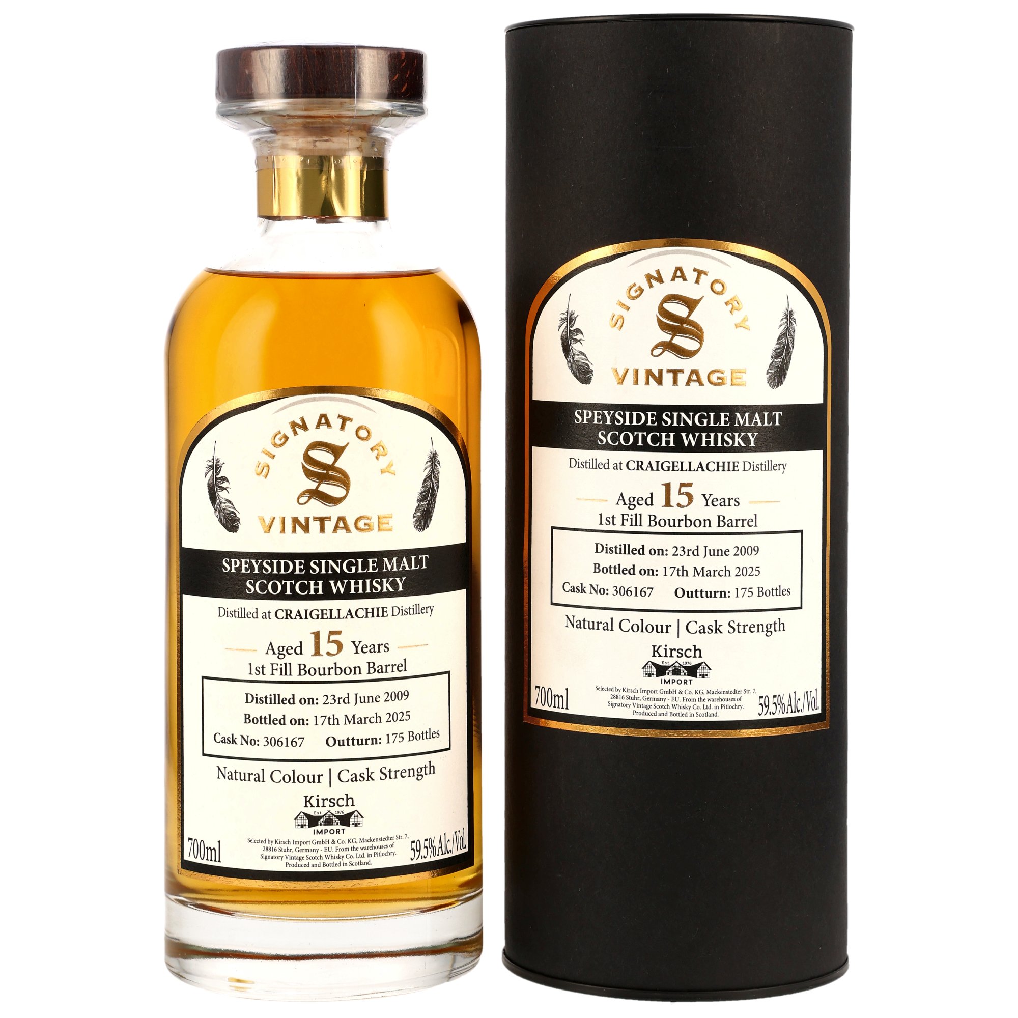 craigellachie-sv-306167 Craigellachie 2009/2025 1st Fill Bourbon Barrel #306167 Signatory Vintage for germany 59,5% vol.