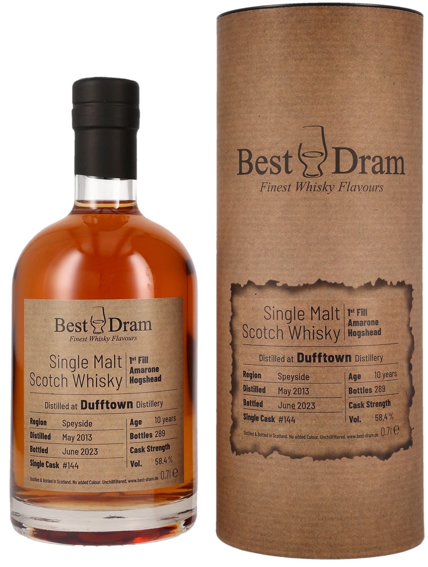 Dufftown-2013-BS Dufftown 10 Jahre 2013/2023 1st Fill Amarone Cask Best Dram 58,4% vol.