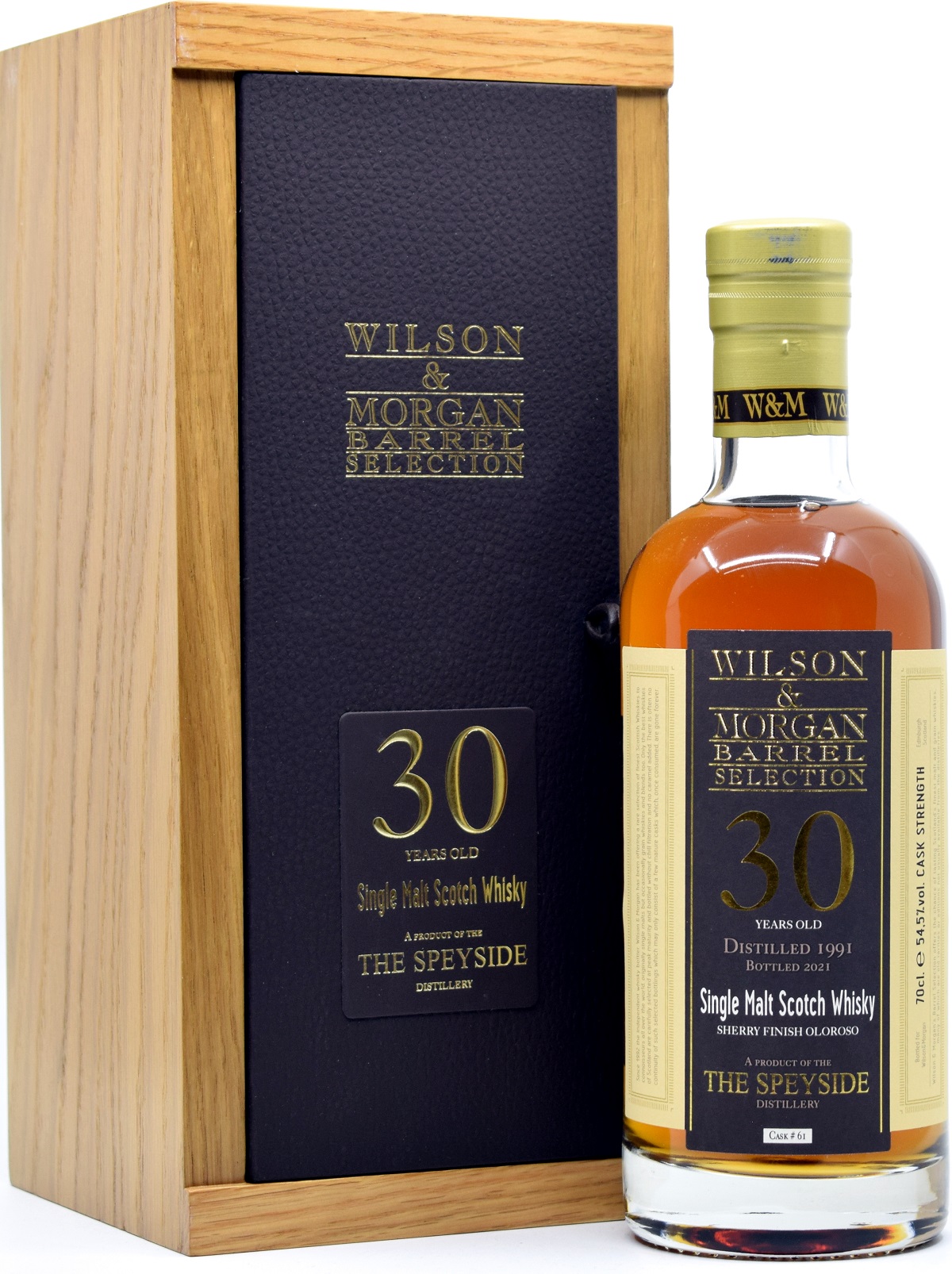 speyside_30_WM The Speyside Distillery 30 Jahre 1991/2021 Oloroso Sherry Cask Wilson & Morgan 54,5% vol.
