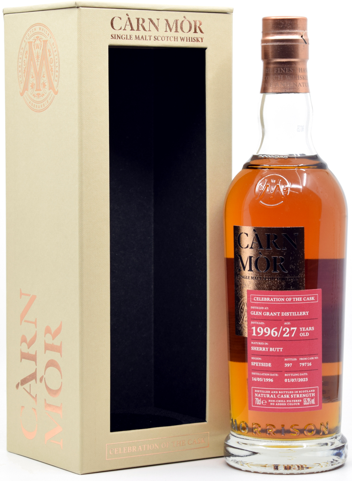 glengrant_1996_CoC Glen Grant 27 Jahre 1996/2023 Sherry Cask Carn Mor Celebration of the Cask 55,3% vol