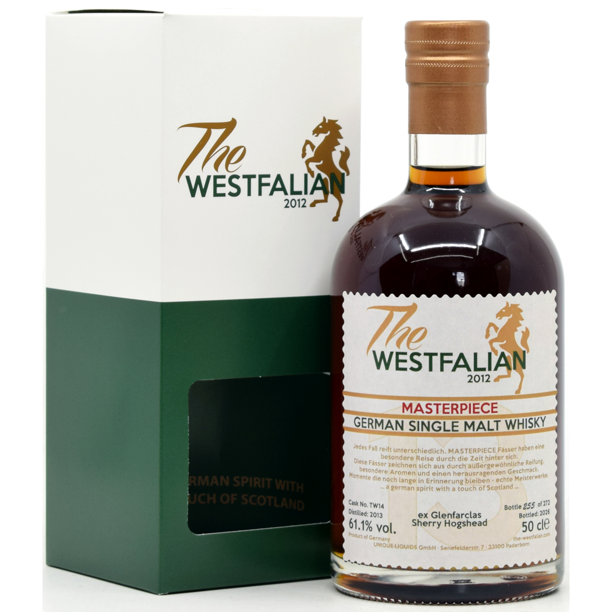 The Westfalian Masterpiece 2013/2026 Ex-Glenfarclas Sherry Cask #TW14 61,1% vol.
