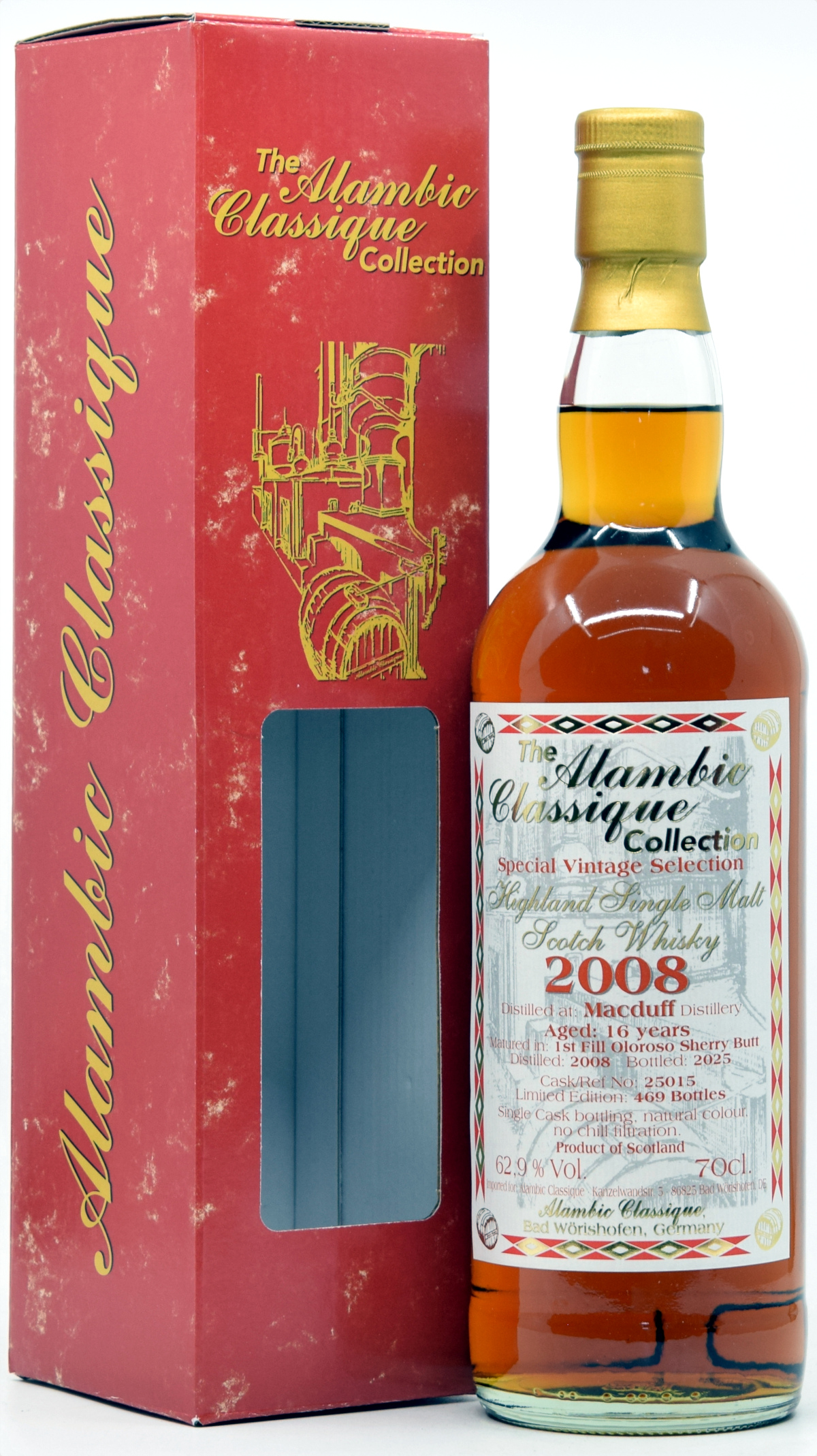 Macduff 16 Jahre 2008/2025 1st Fill Oloroso Sherry Alambic Classique 62,9% vol.