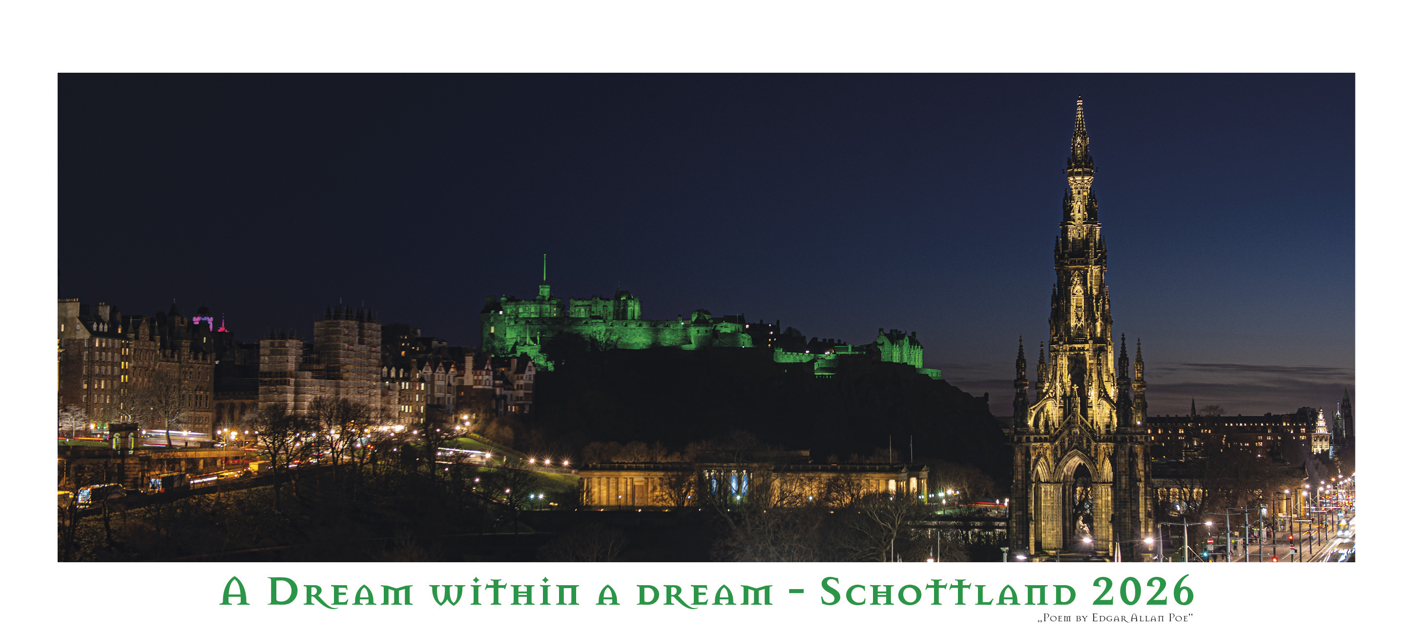 Wandkalender "A Dream Within a Dream - Schottland 2026"