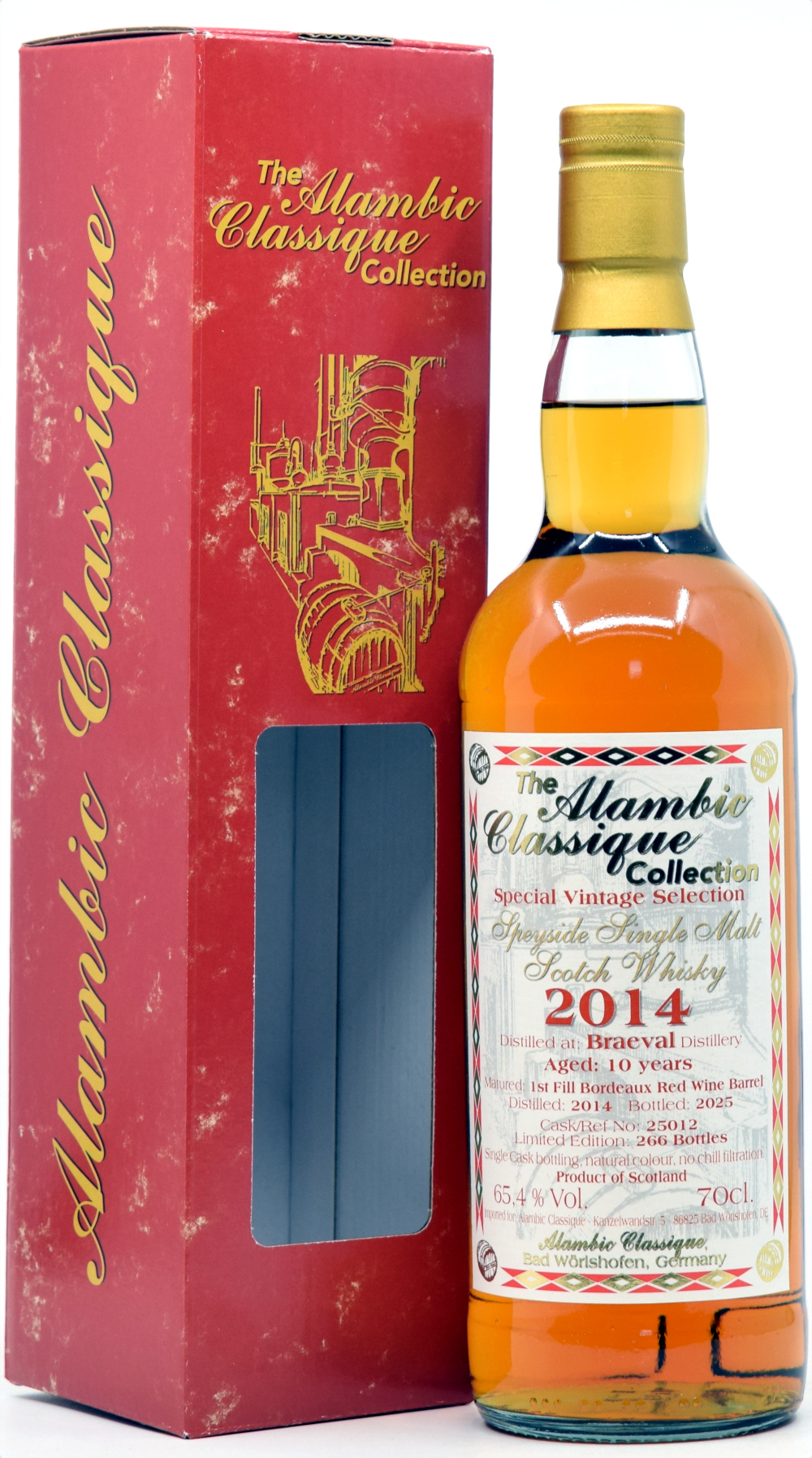 Braeval 10 Jahre 2014/2025 1st Fill Bordeaux Alambic Classique 65,4% vol.