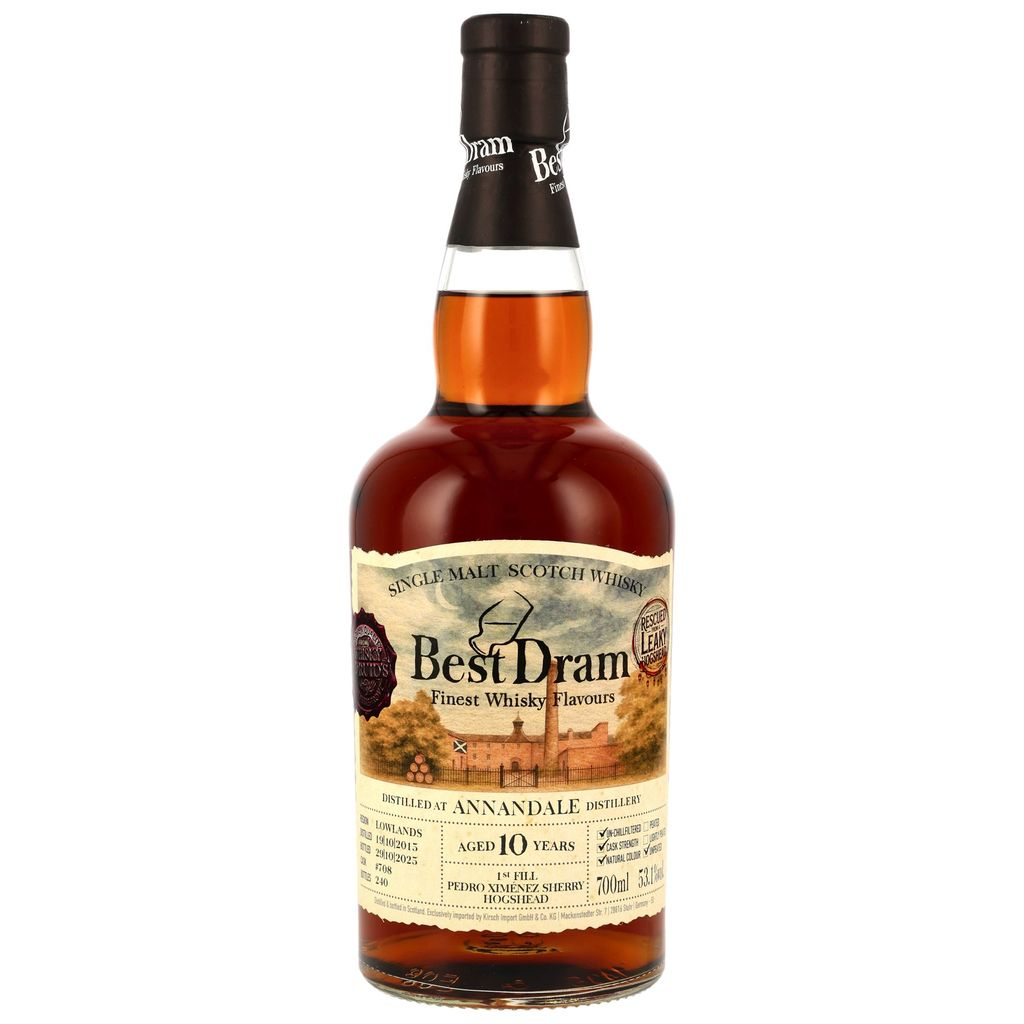 Annandale 10 Jahre 2015/2025 1st Fill PX Sherry Best Dram 53,1% vol.