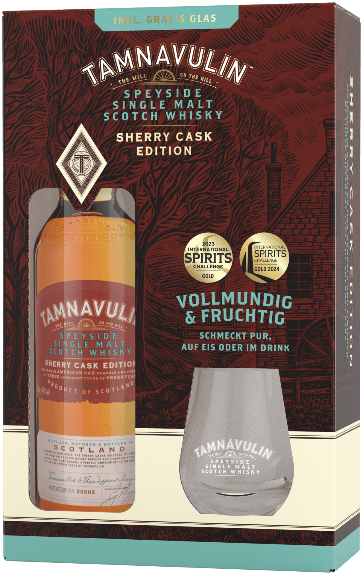 Tamnavulin Sherry Cask Geschenkset mit Glas