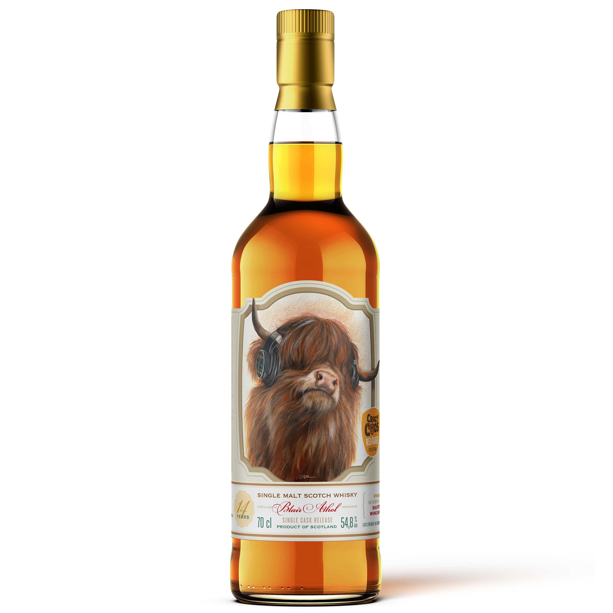 TCH_CCR_B5-2025_Blair-Athol_WB Blair Athol 14 Jahre 2011/2025 Sauternes Cask The Caskhound Crazy Coos Reloaded #5 54,8% vol.