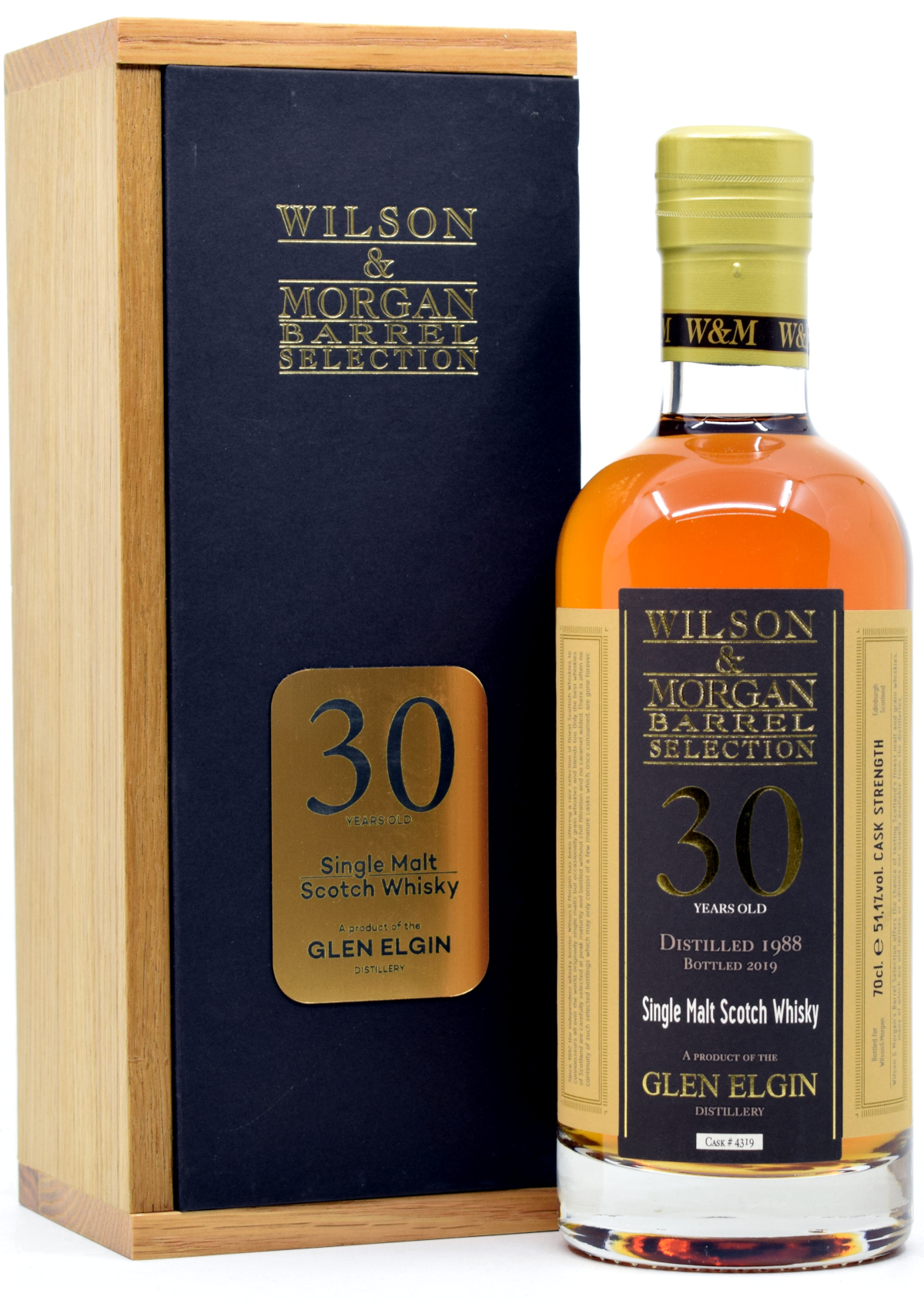 glenelgin_30_WM Glen Elgin 30 Jahre 1988/2019 Wilson & Morgan 51,1% vol.
