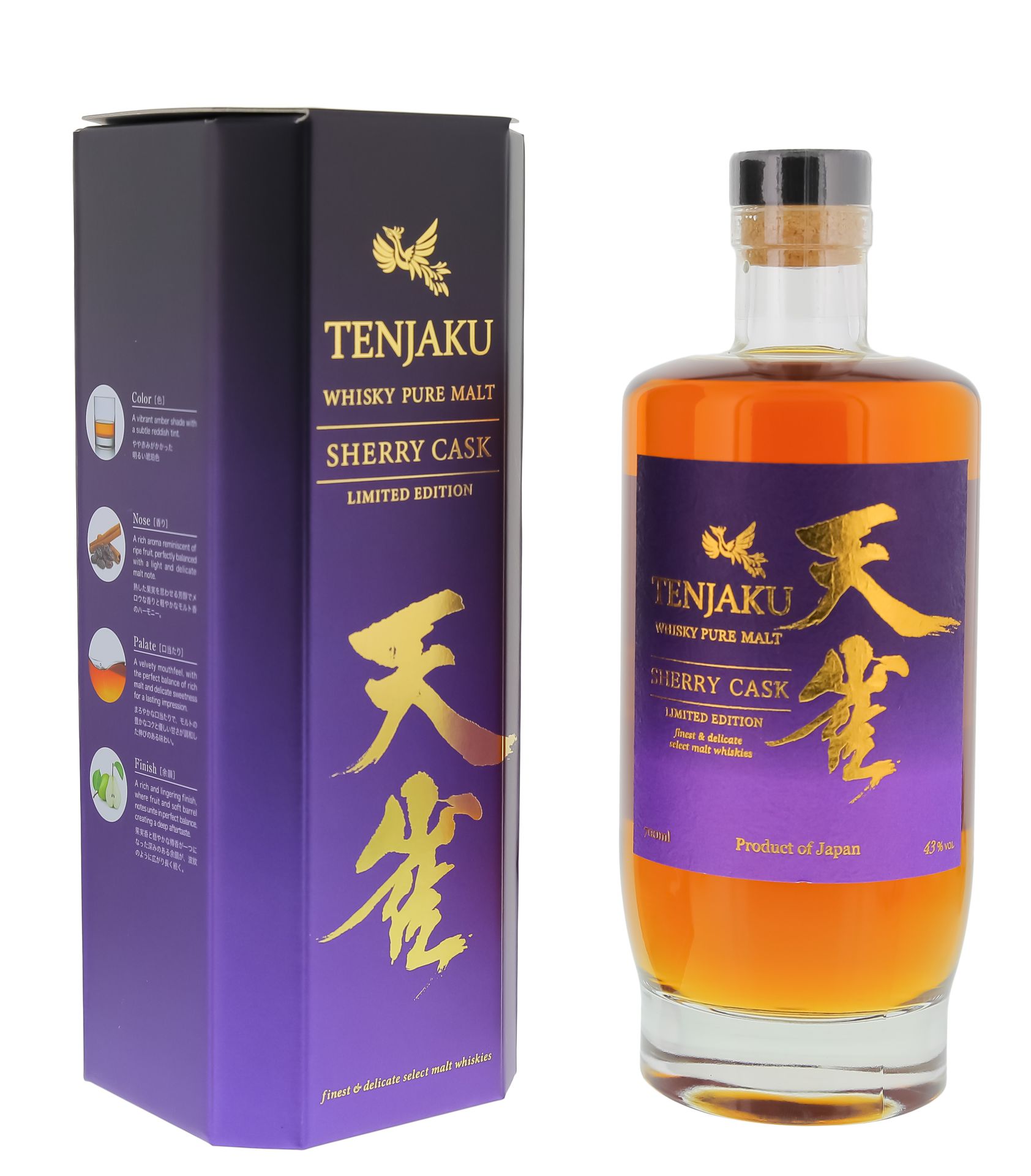 Tenjaku Sherry Cask Limited Edition Japanese Pure Malt Whisky 43% vol.