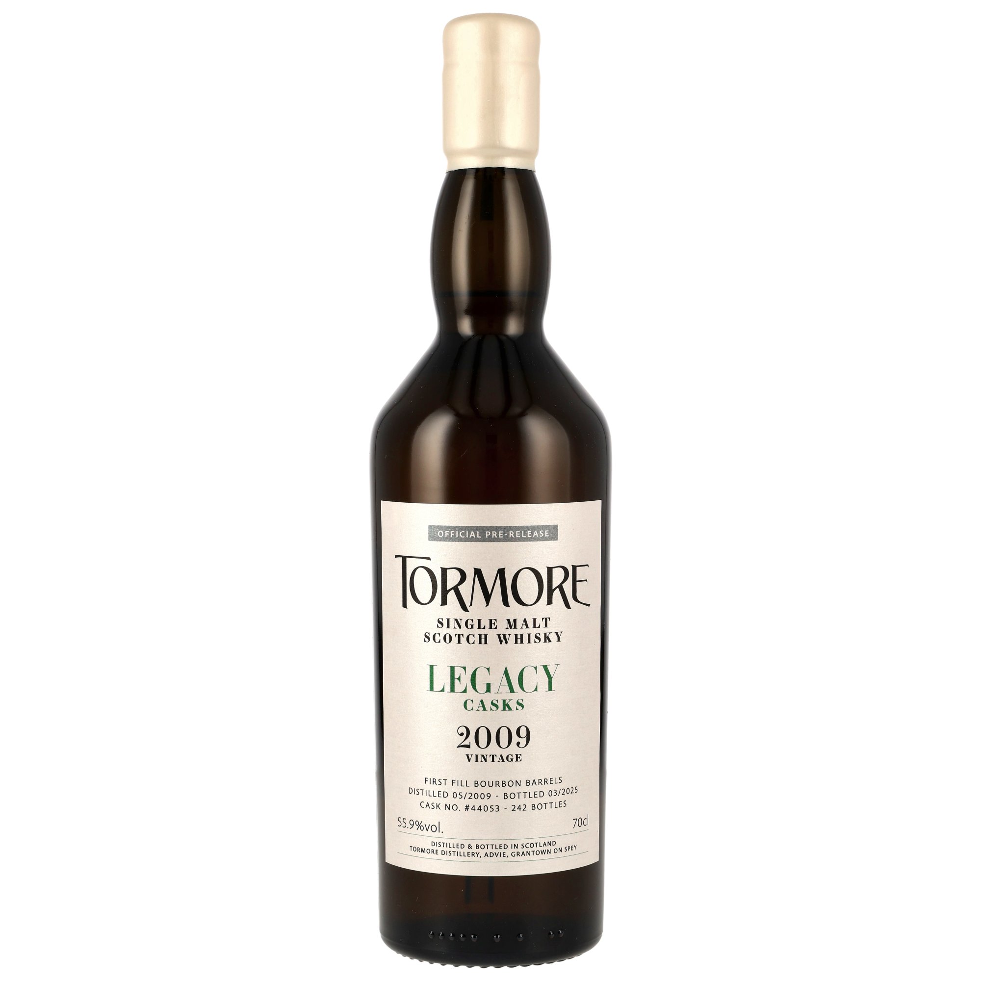 Tormore 15 Jahre 2009/2025 Bourbon Barrel #44053 Legacy Casks 55,9% vol.